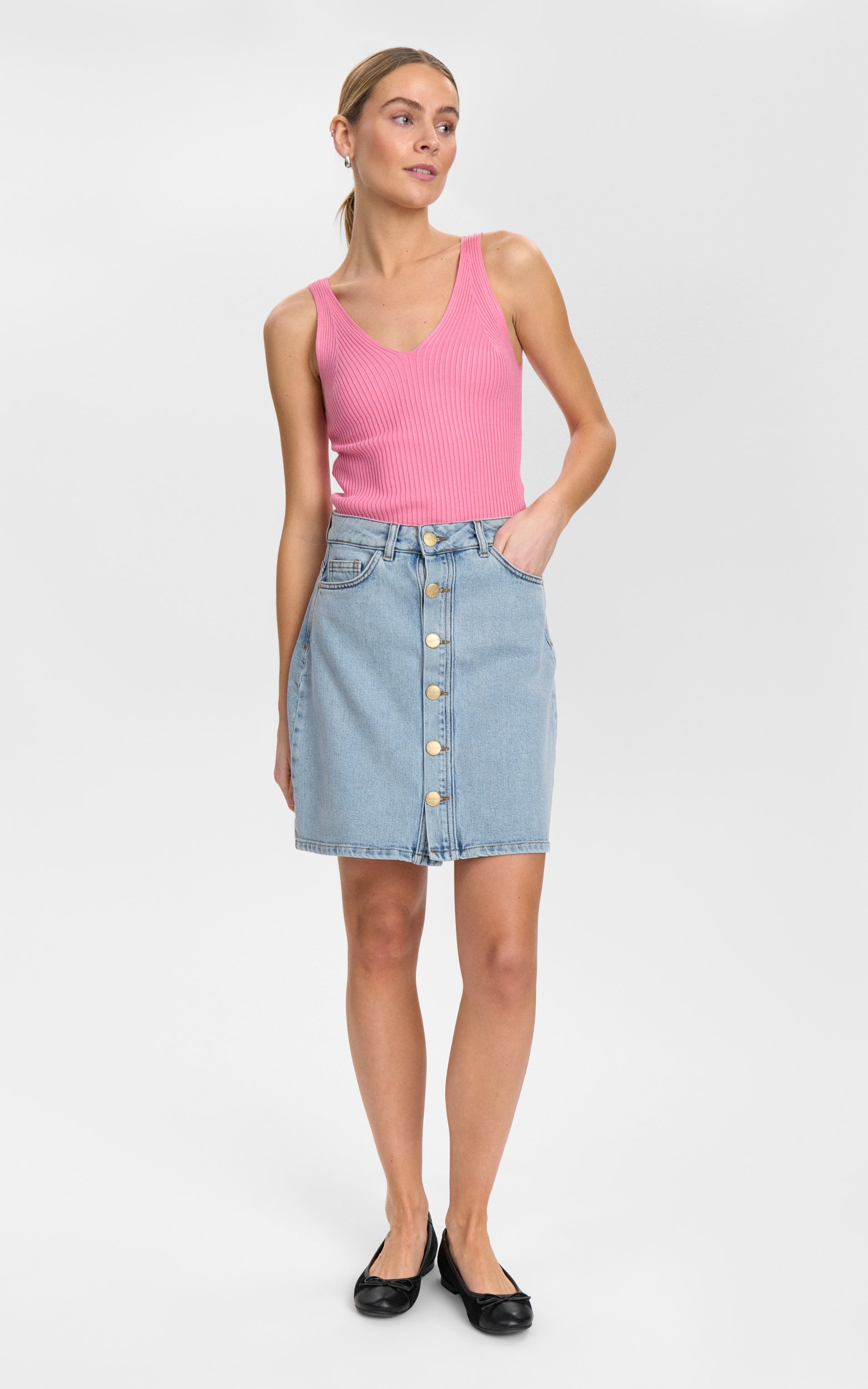 Nümph - Nutoronto Skirt Light Blue Denim
