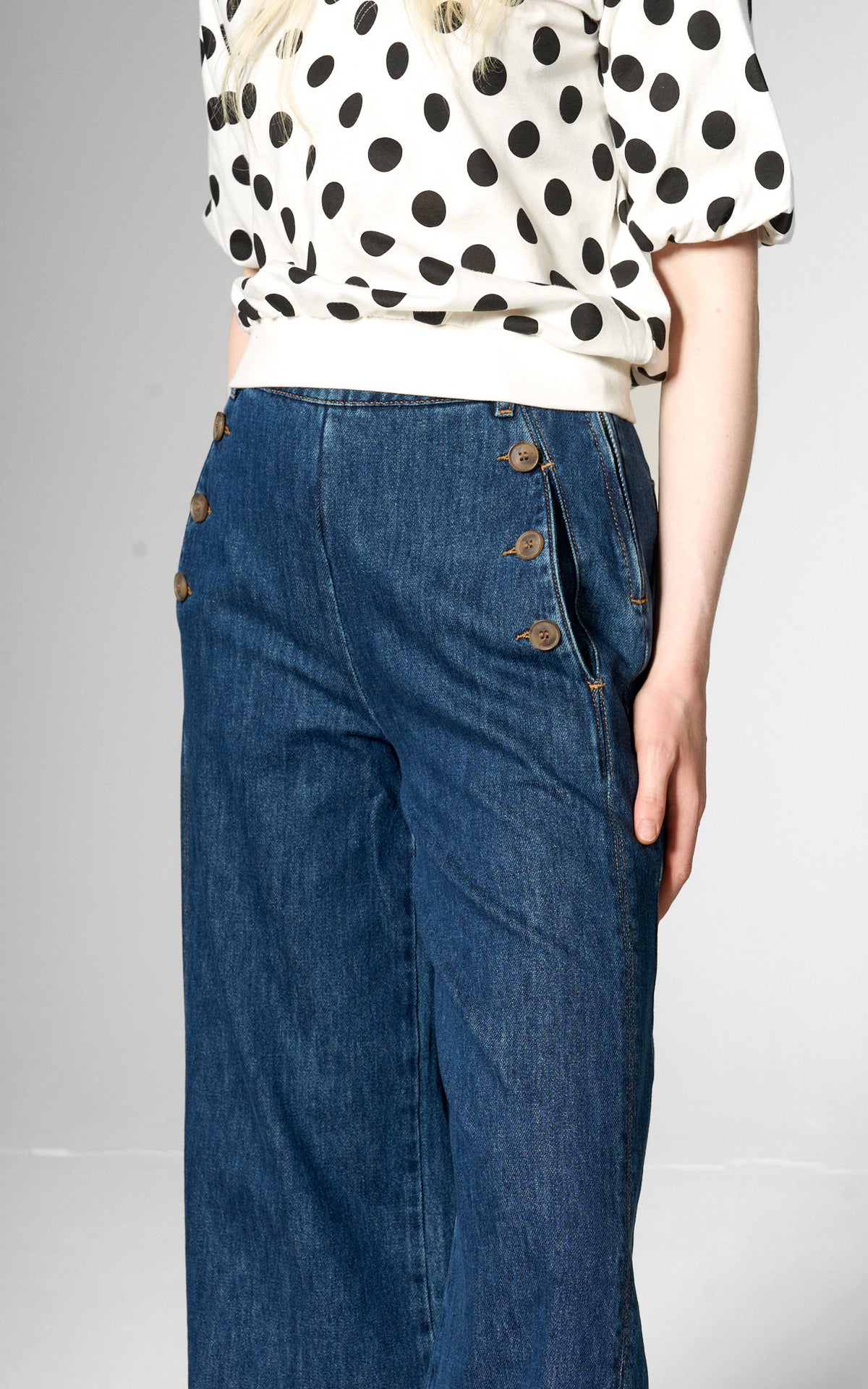 Mademoiselle YéYé - Pier Point Trousers Indigo Blue