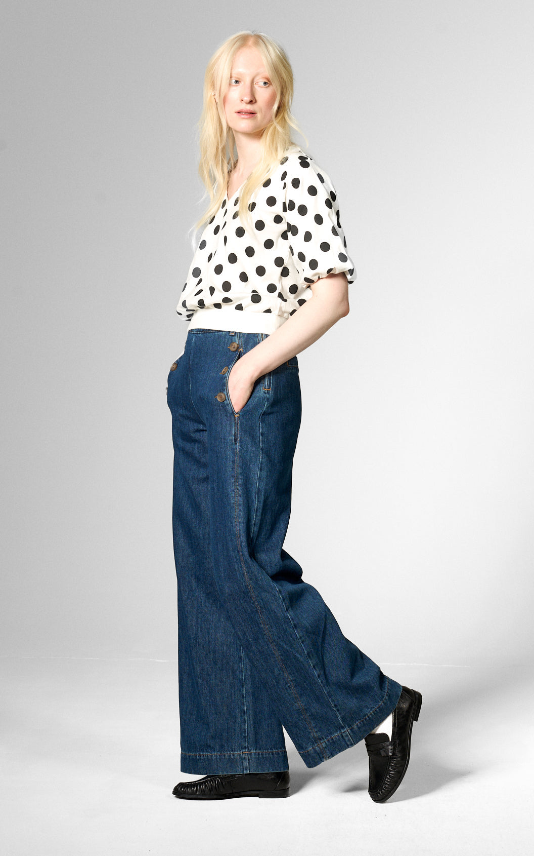 Mademoiselle YéYé - Pier Point Trousers Indigo Blue