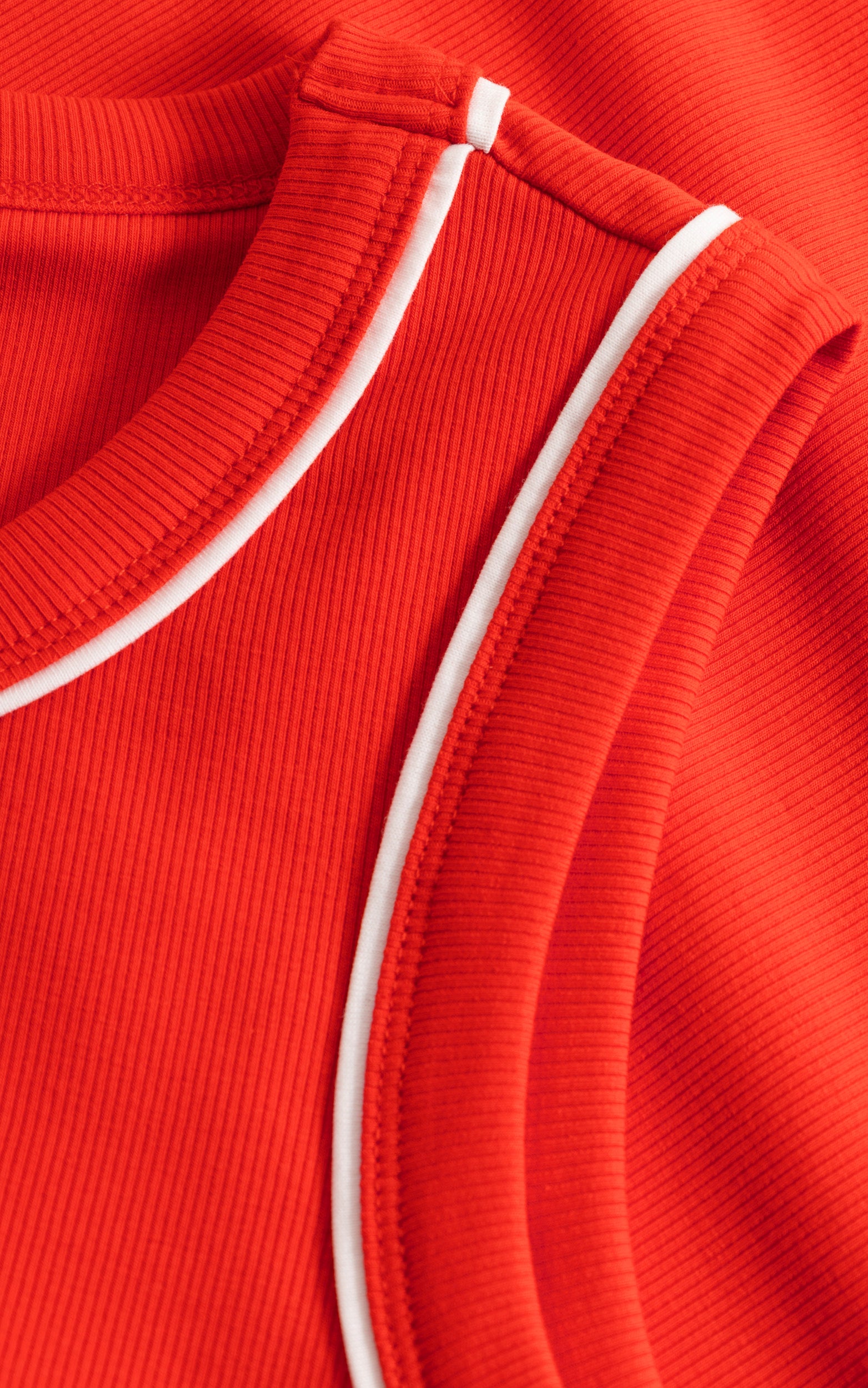 Mademoiselle YéYé - Retro Riff Top Fiery Red