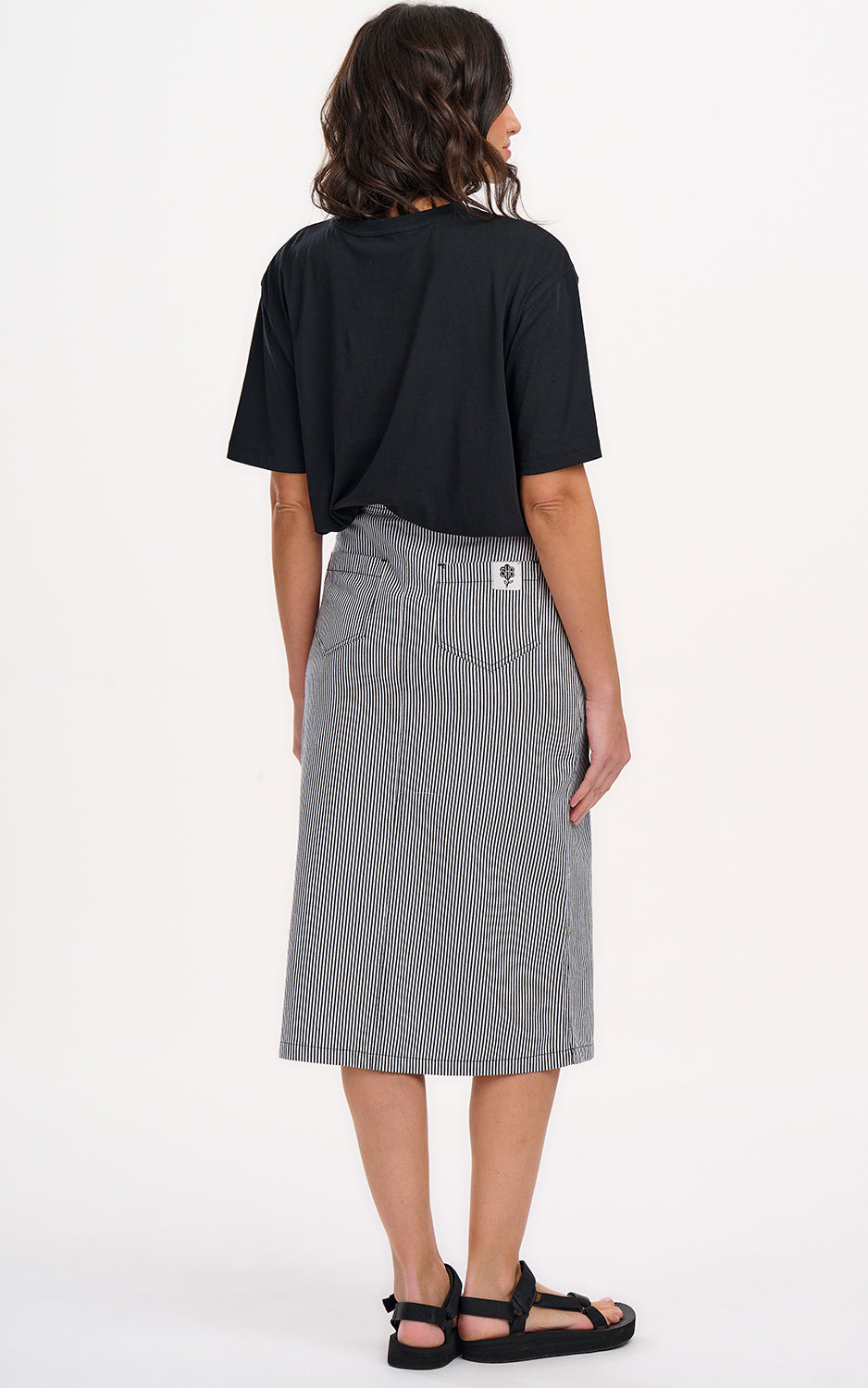 Sugarhill Brighton - Kinsley Relaxed T-Shirt Black Palms & Sunshine