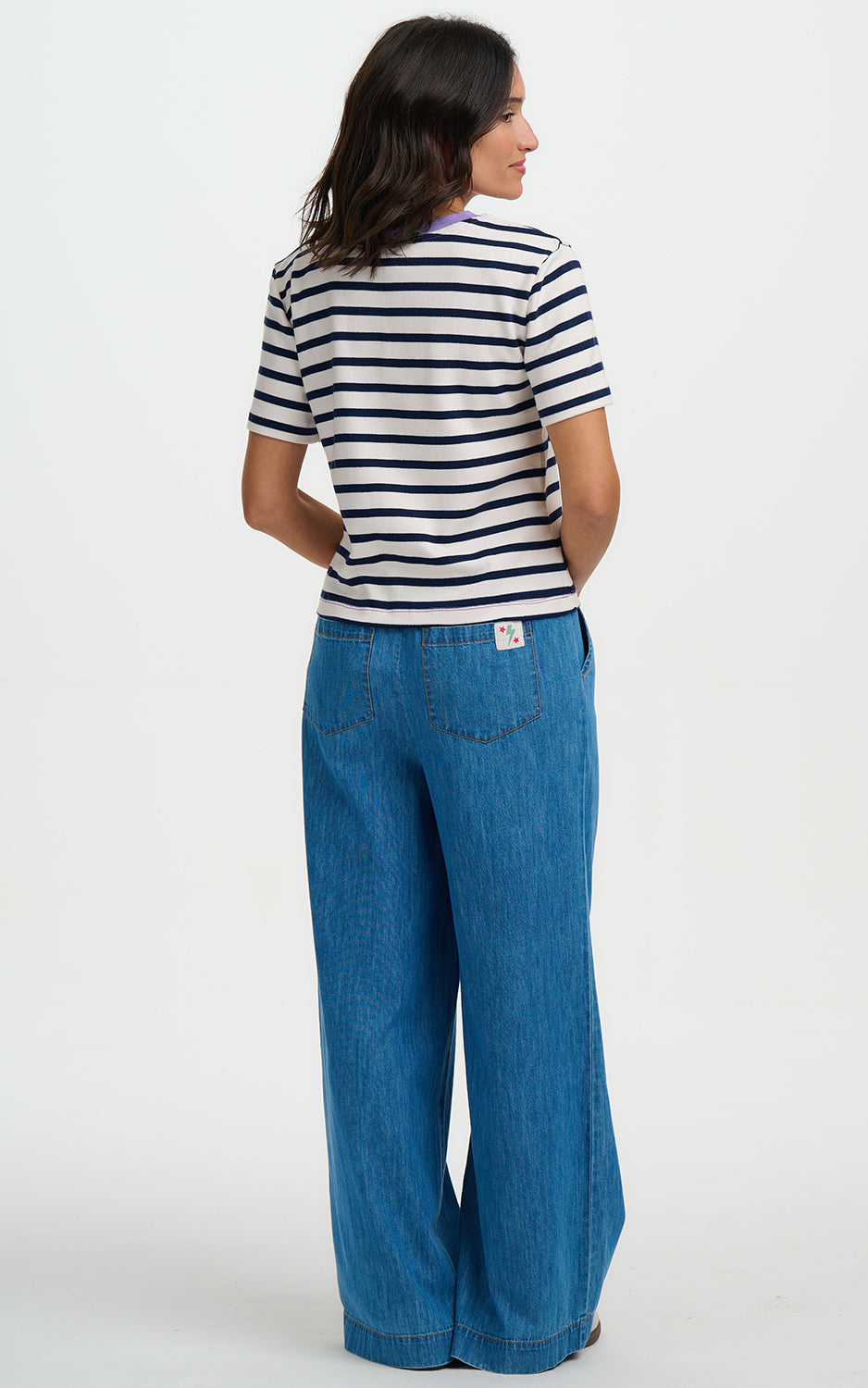 Sugarhill Brighton - Estrella T-shirt Off White Navy SHB Flower