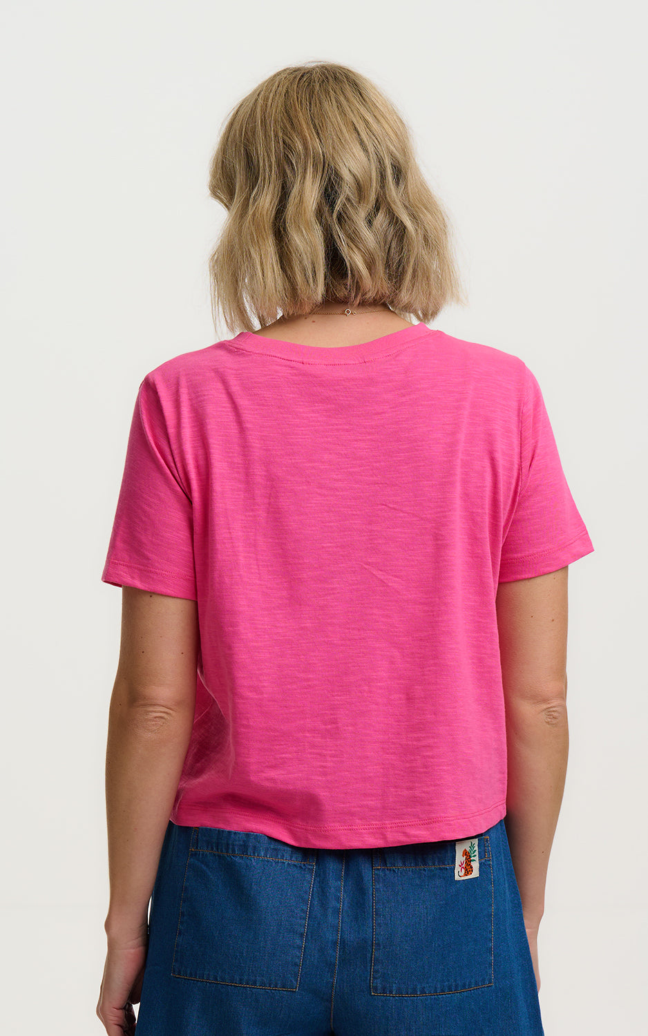 Sugarhill Brighton - Shelby Boxy T-shirt Hot Pink Sunshine