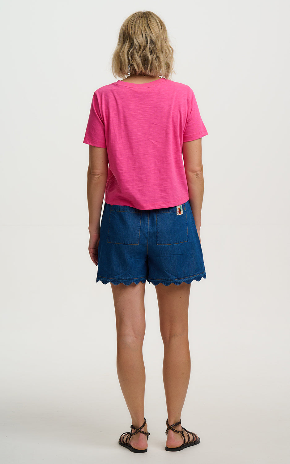 Sugarhill Brighton - Shelby Boxy T-shirt Hot Pink Sunshine