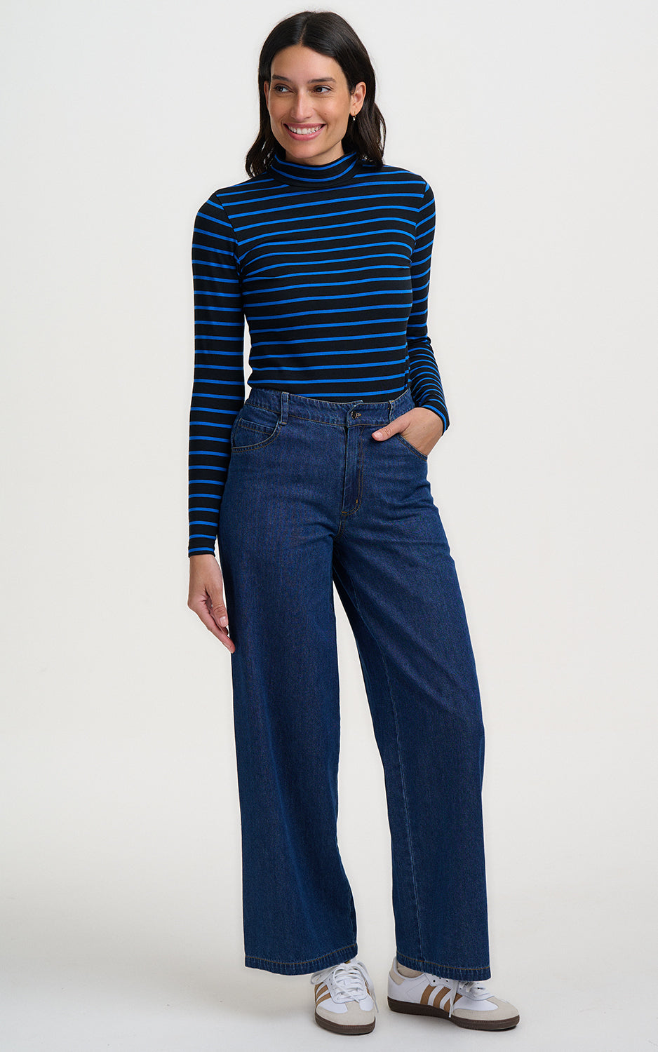 Sugarhill Brighton - Annika Turtleneck Jersey Top