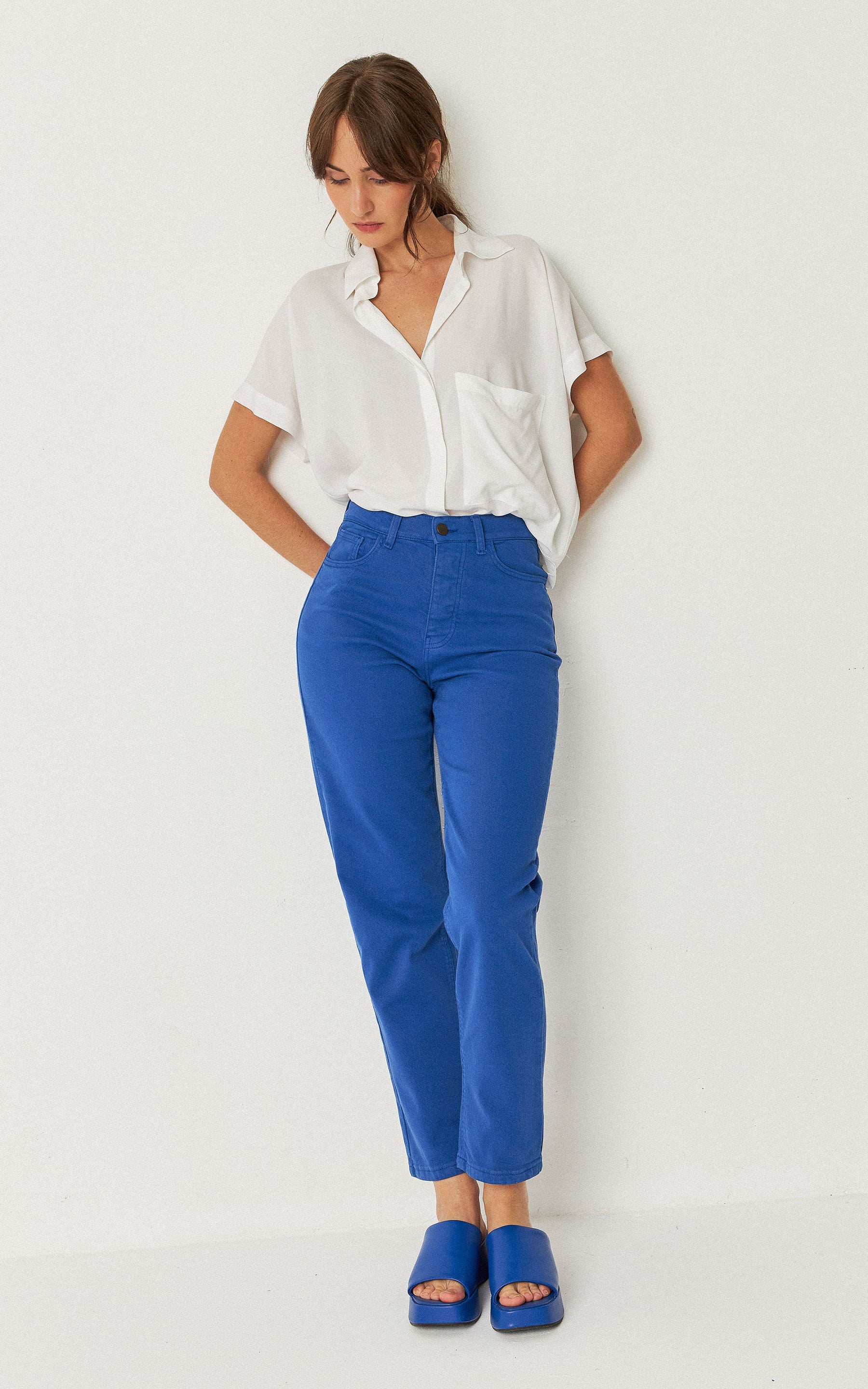 SKFK - Ania Trousers Indigo Blue