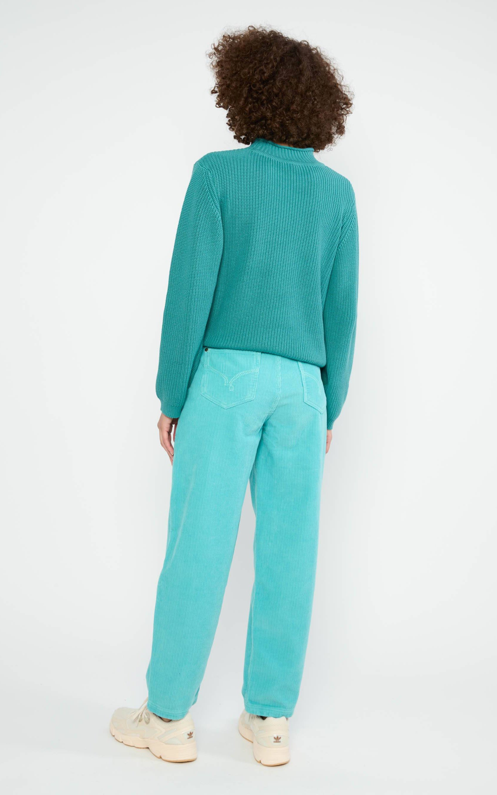 Blutsgeschwister - High Waist Olotte Clever Fox Turquoise