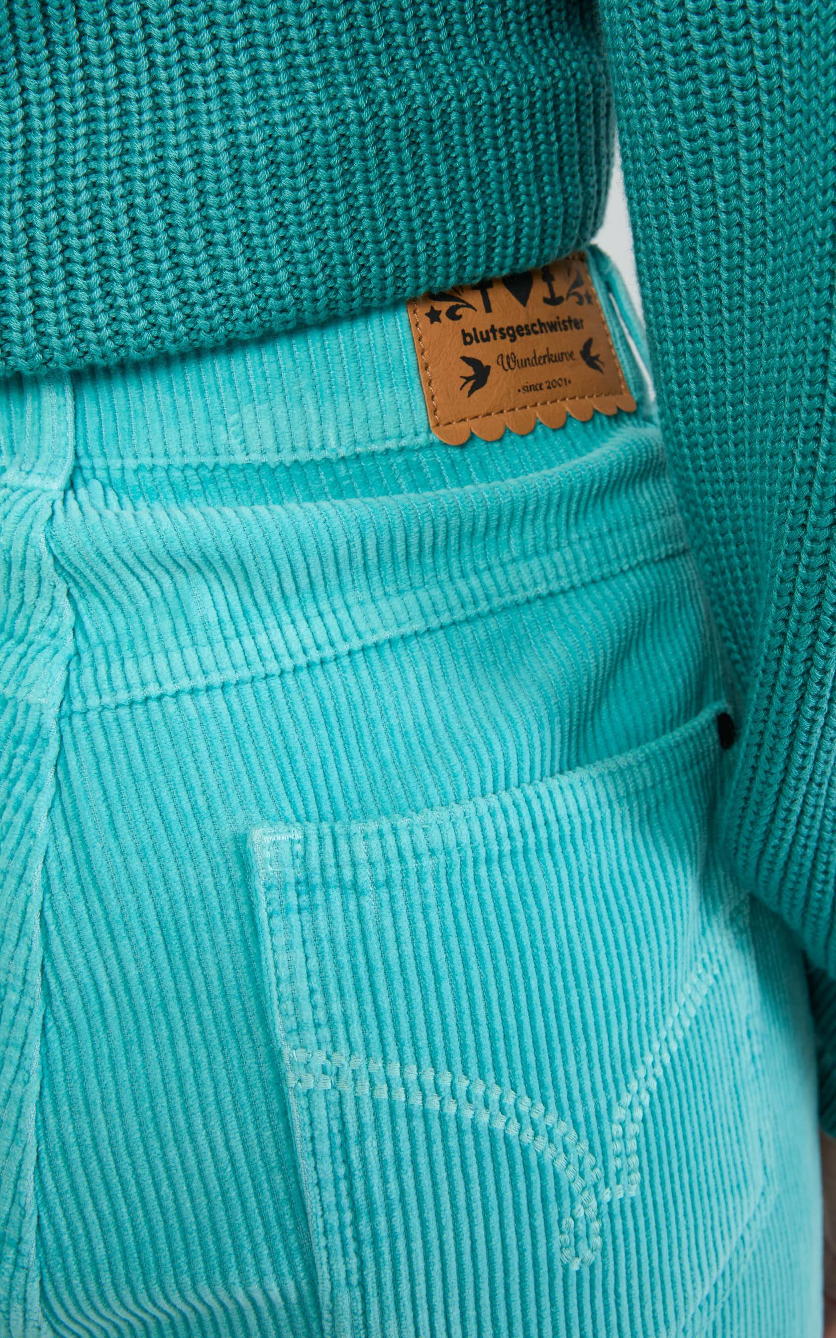 Blutsgeschwister - High Waist Olotte Clever Fox Turquoise