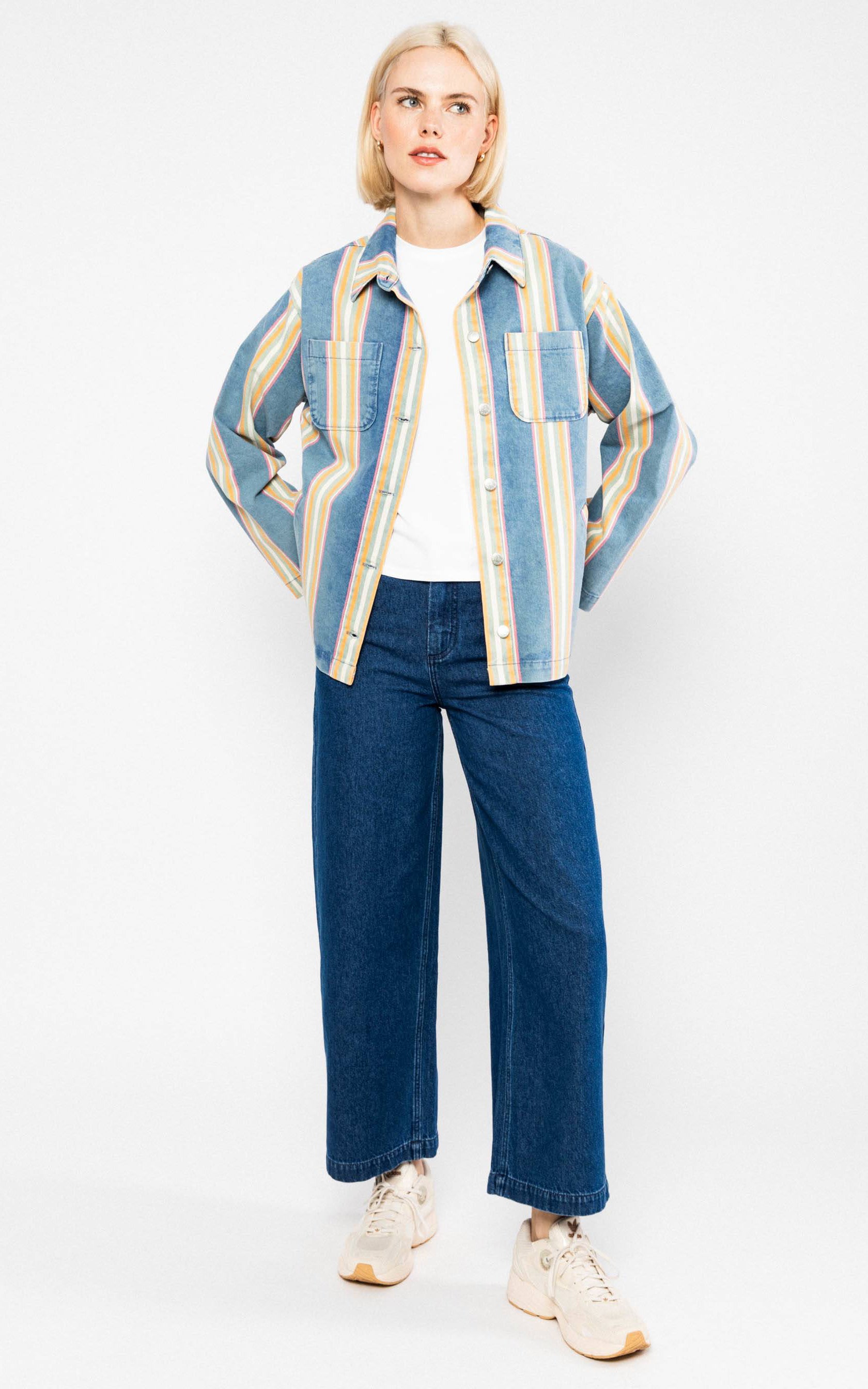 Blutsgeschwister - Shacket Love Shack Marquee Summertime Stripes