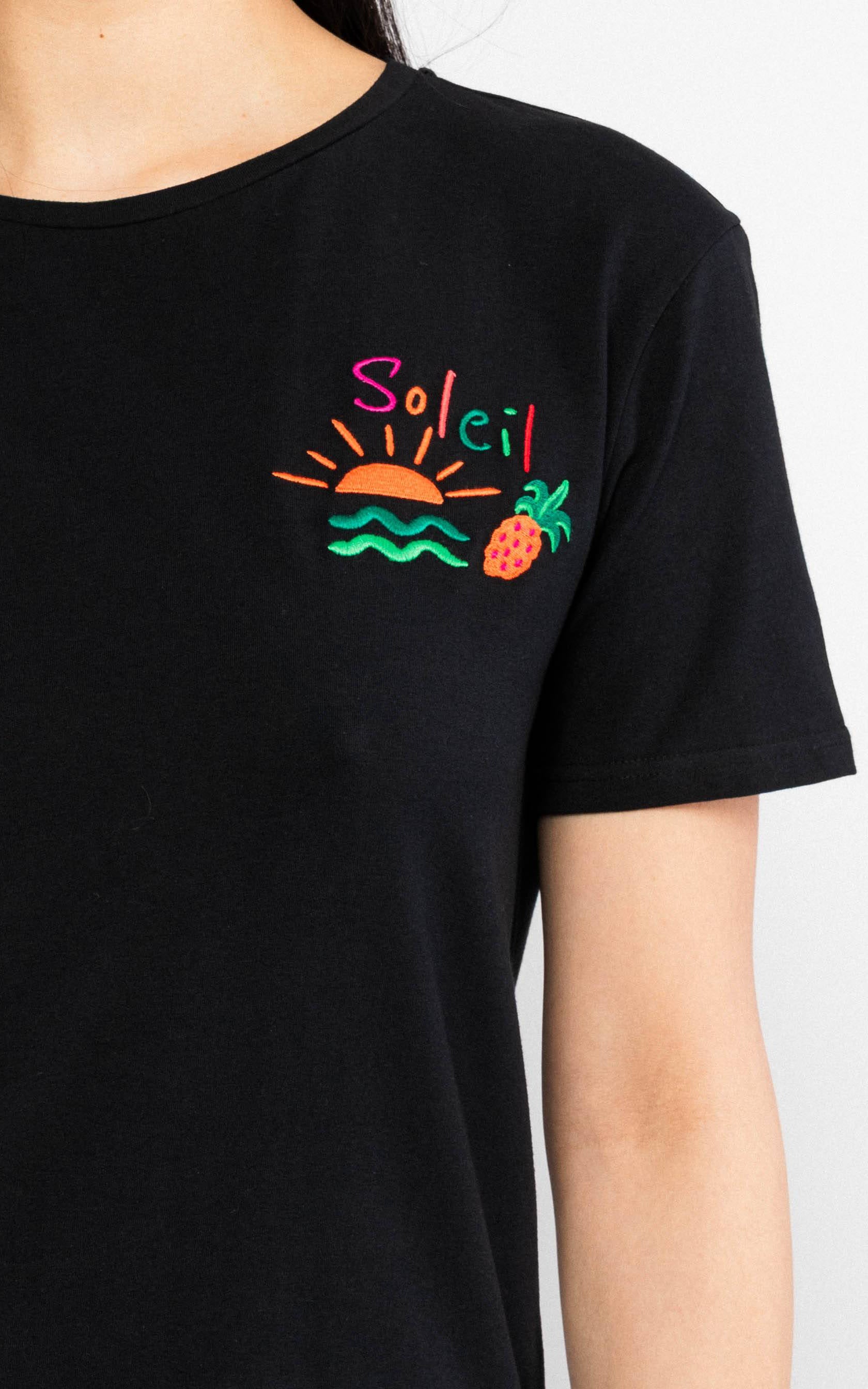 Blutsgeschwister - T-Shirt Message Tee Soleil Black And Strong