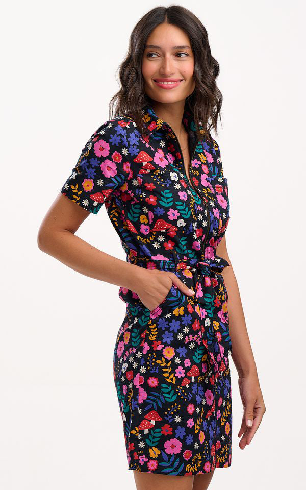 Sugarhill Brighton - Tasha Mini Dress Multi Toadstool Floral