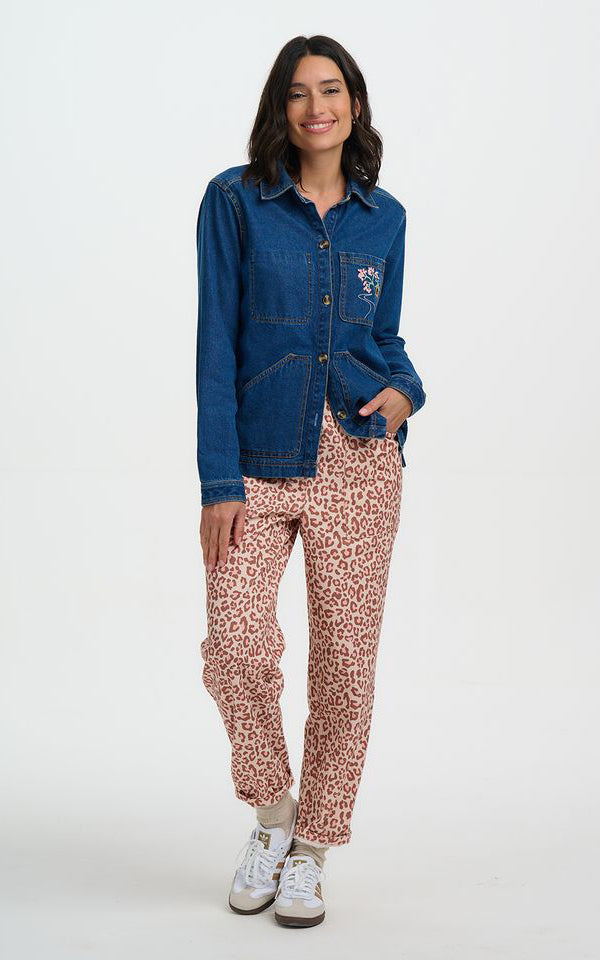 Sugarhill Brighton - Dita Denim Jacket Deep Indigo Denim