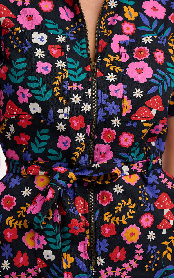 Sugarhill Brighton - Tasha Mini Dress Multi Toadstool Floral