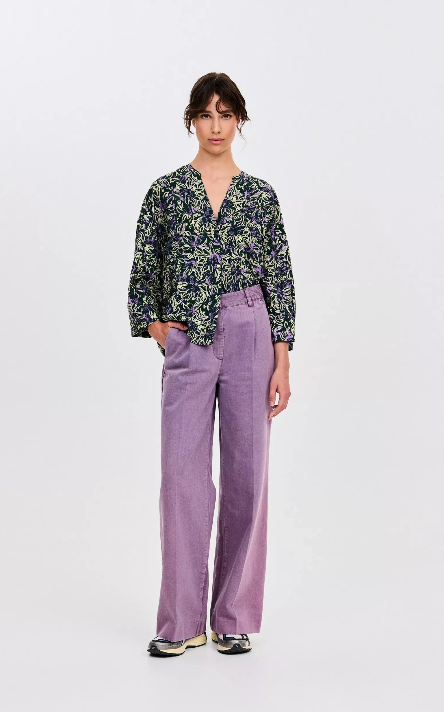 Rodana Lange Broek Paars