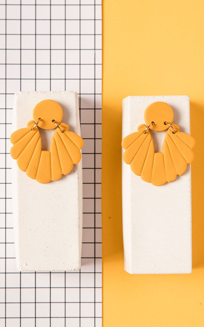 Monomakery - Ocher Yellow Earrings