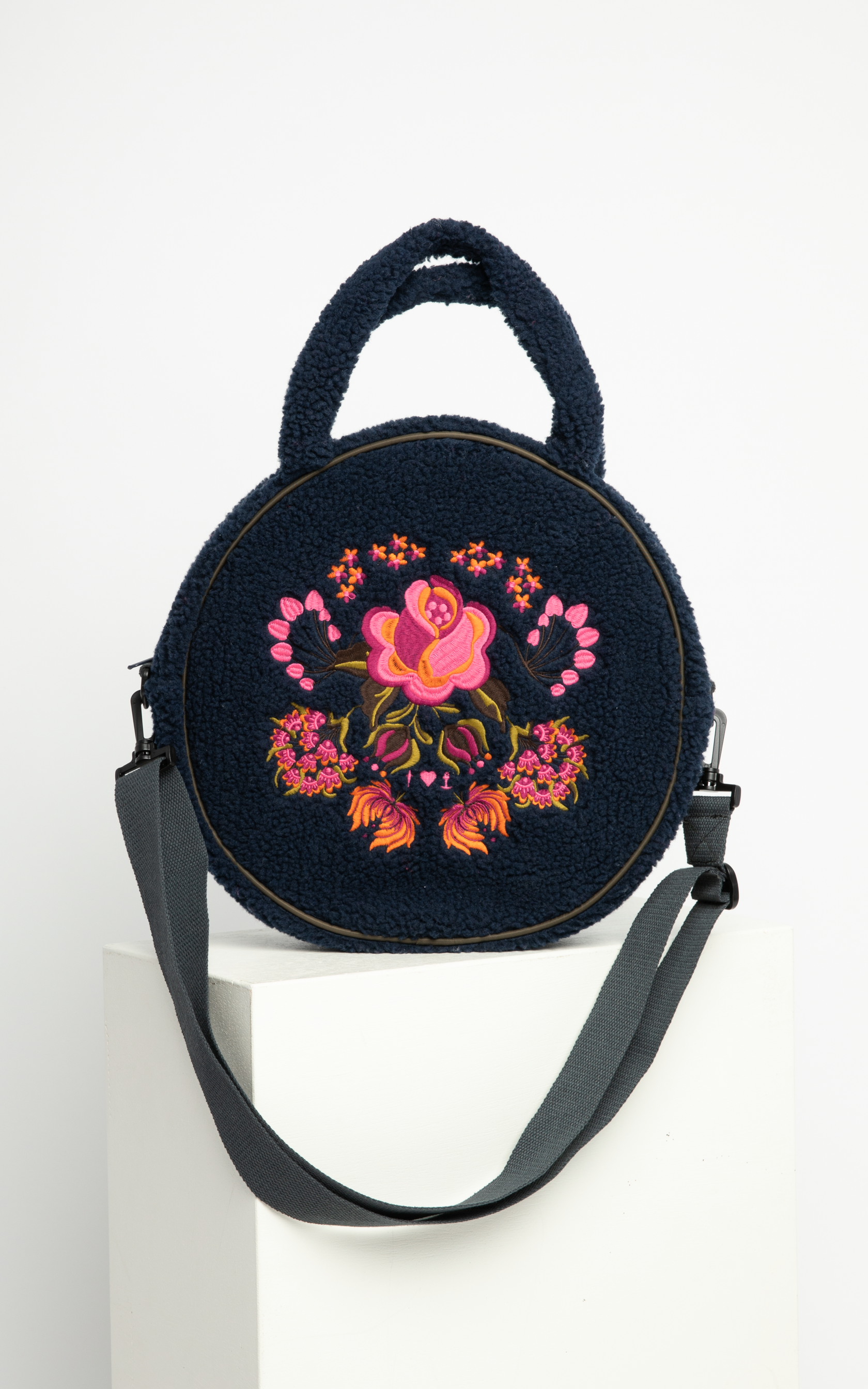 Blutsgeschwister - Teddy Rose Quilted Flower Blue Handbag