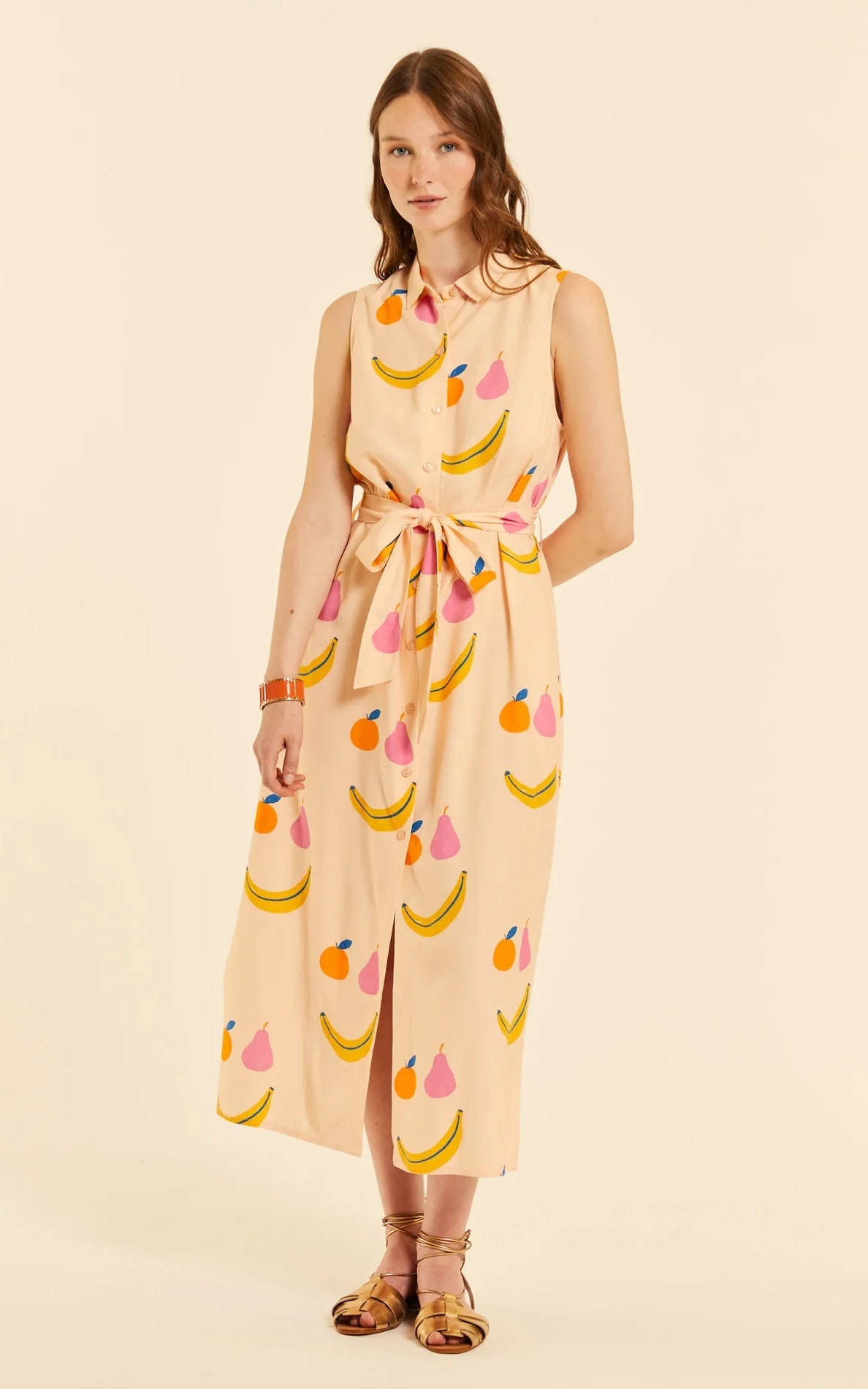 Pepaloves - Happy Fruits Buttoned Dress
