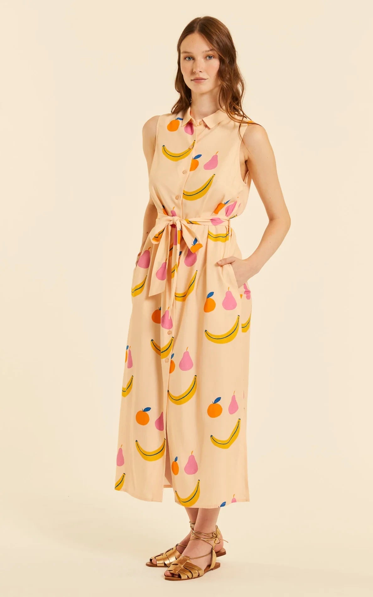 Pepaloves - Happy Fruits Buttoned Dress