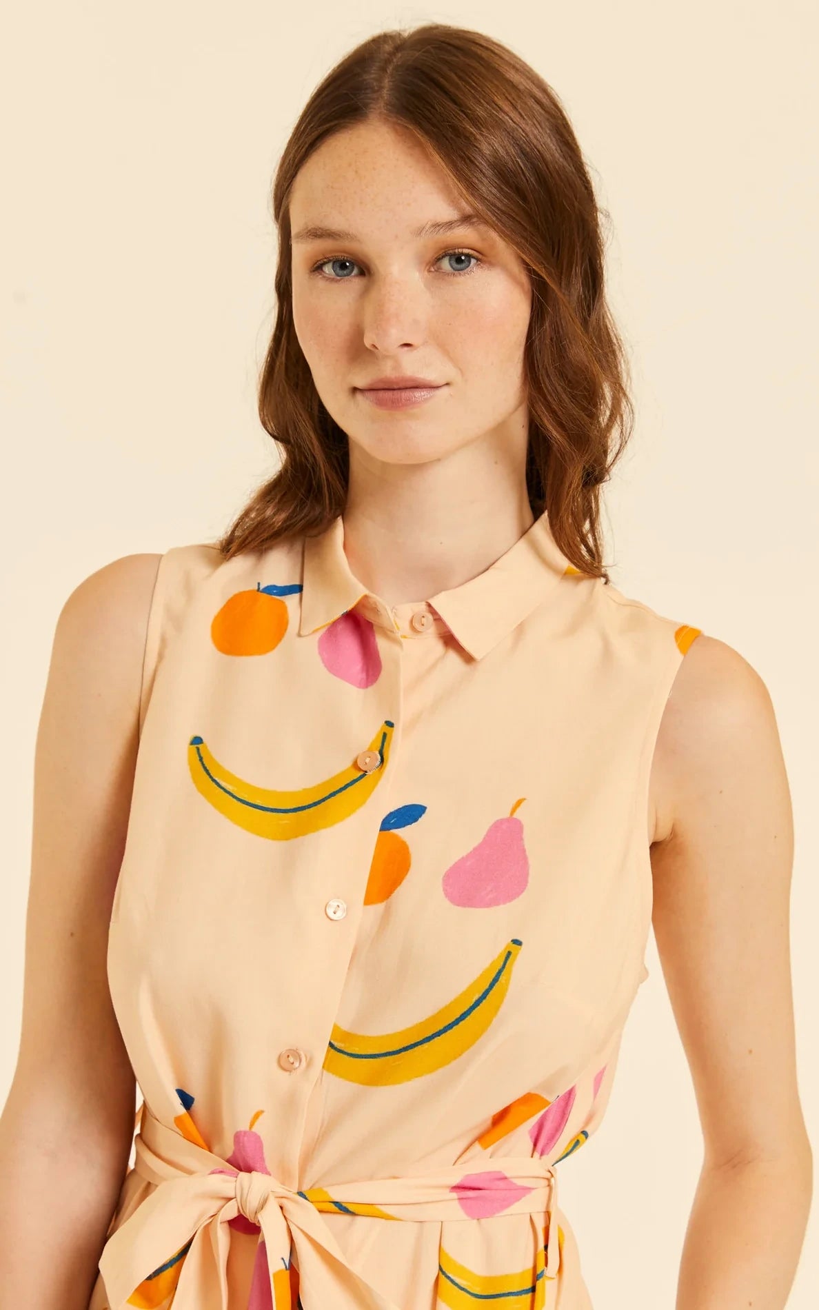 Pepaloves - Happy Fruits Buttoned Dress