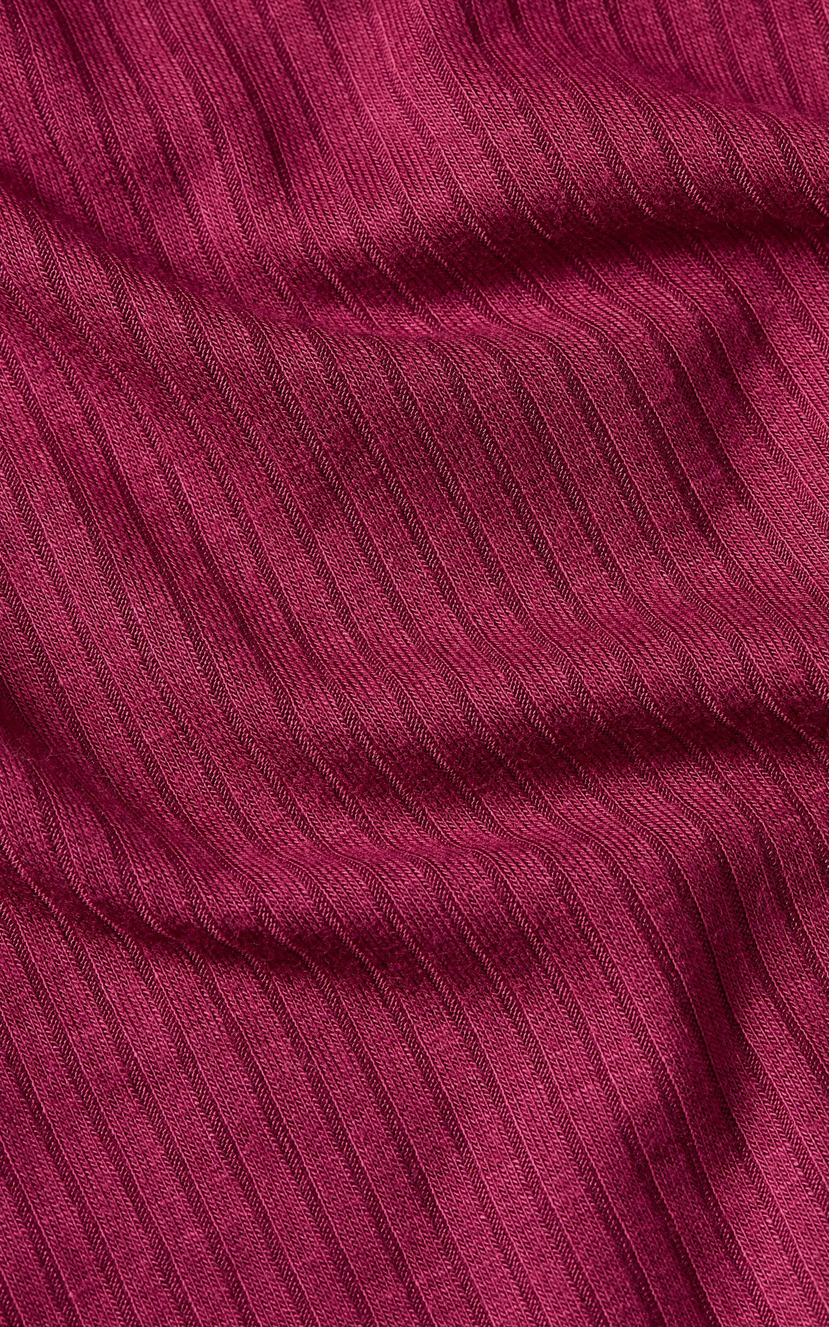 King Louie - Rollneck Top Uni Rib Beaujolais Red