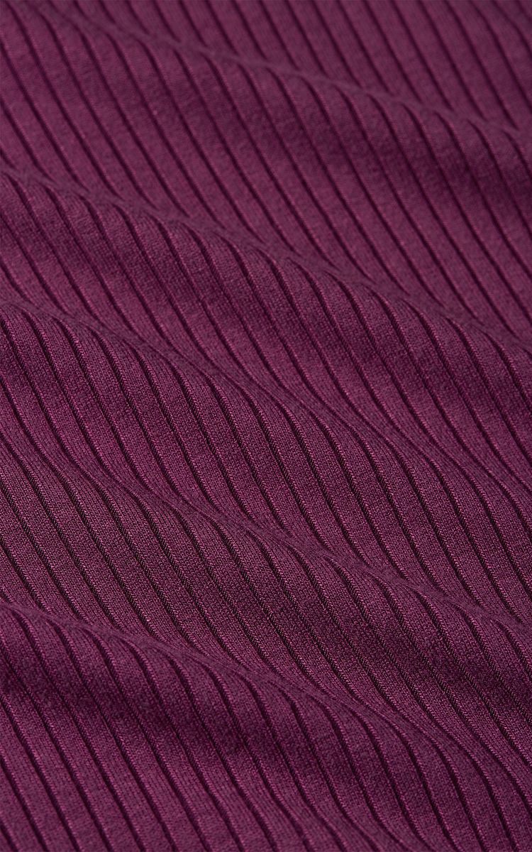 King Louie - Rollneck Top Uni Rib Caspia Purple