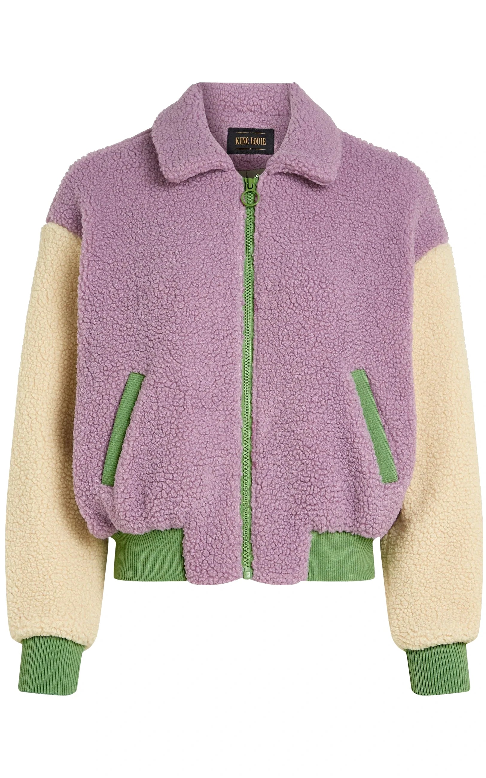 King Louie - Fay Jacket Teddy Sheer Lilac