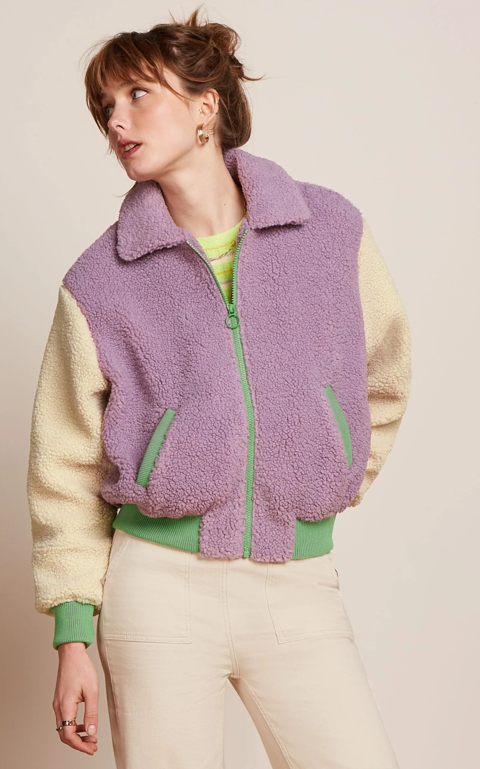 King Louie - Fay Jacket Teddy Sheer Lilac