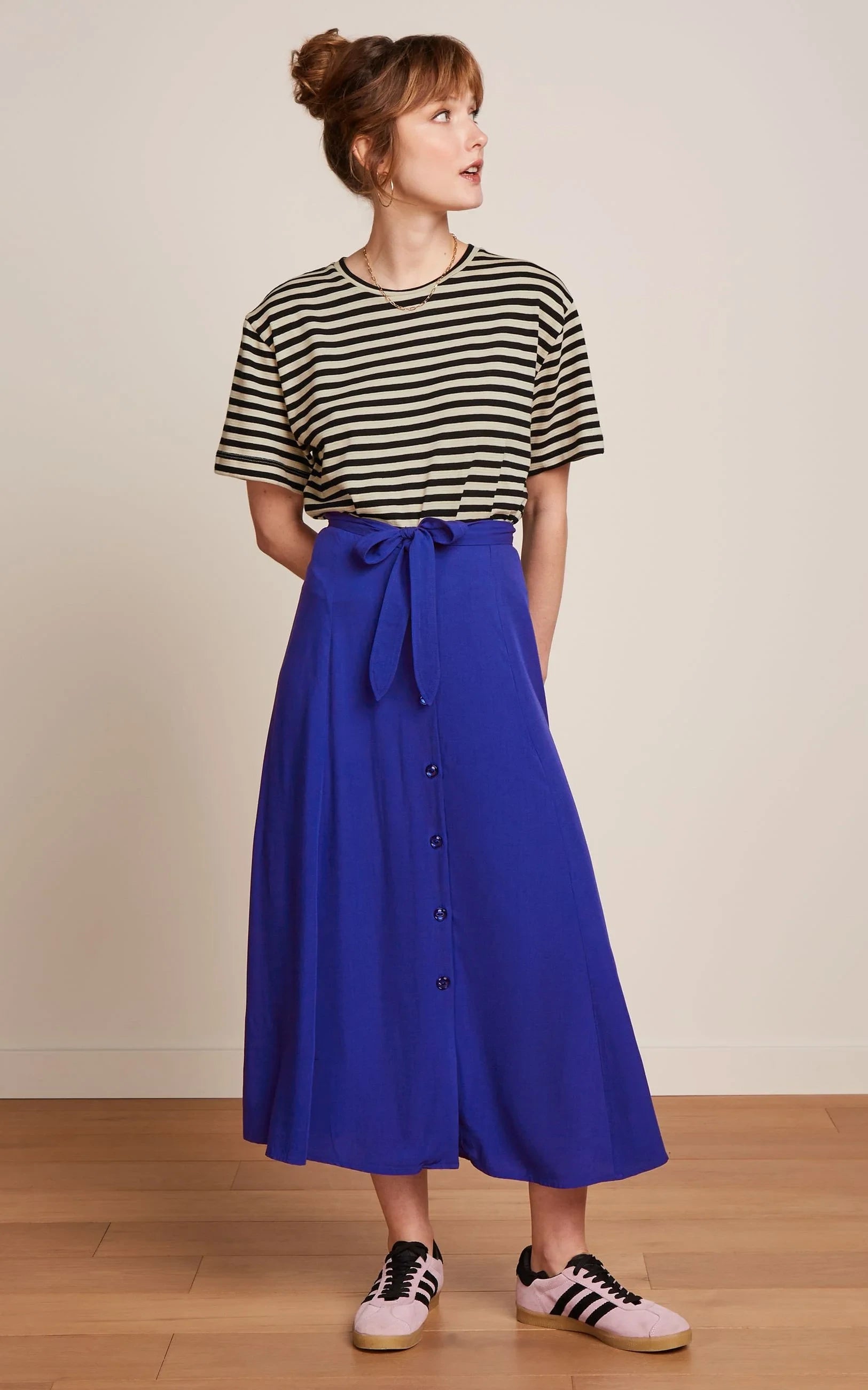 King Louie - Judy Midi Skirt Atomic Bluing