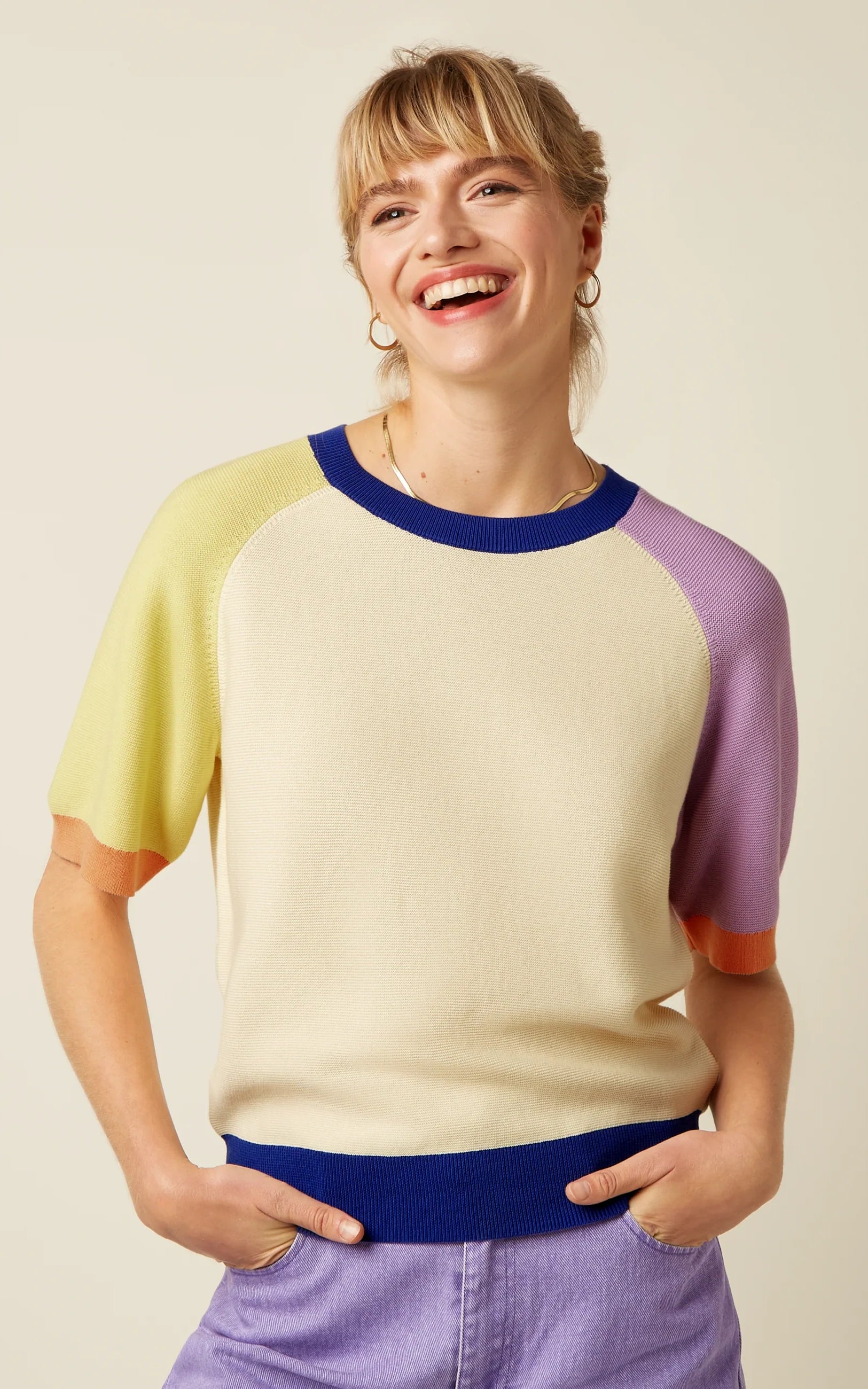 King Louie - Niko Top Lido Sheer Lila