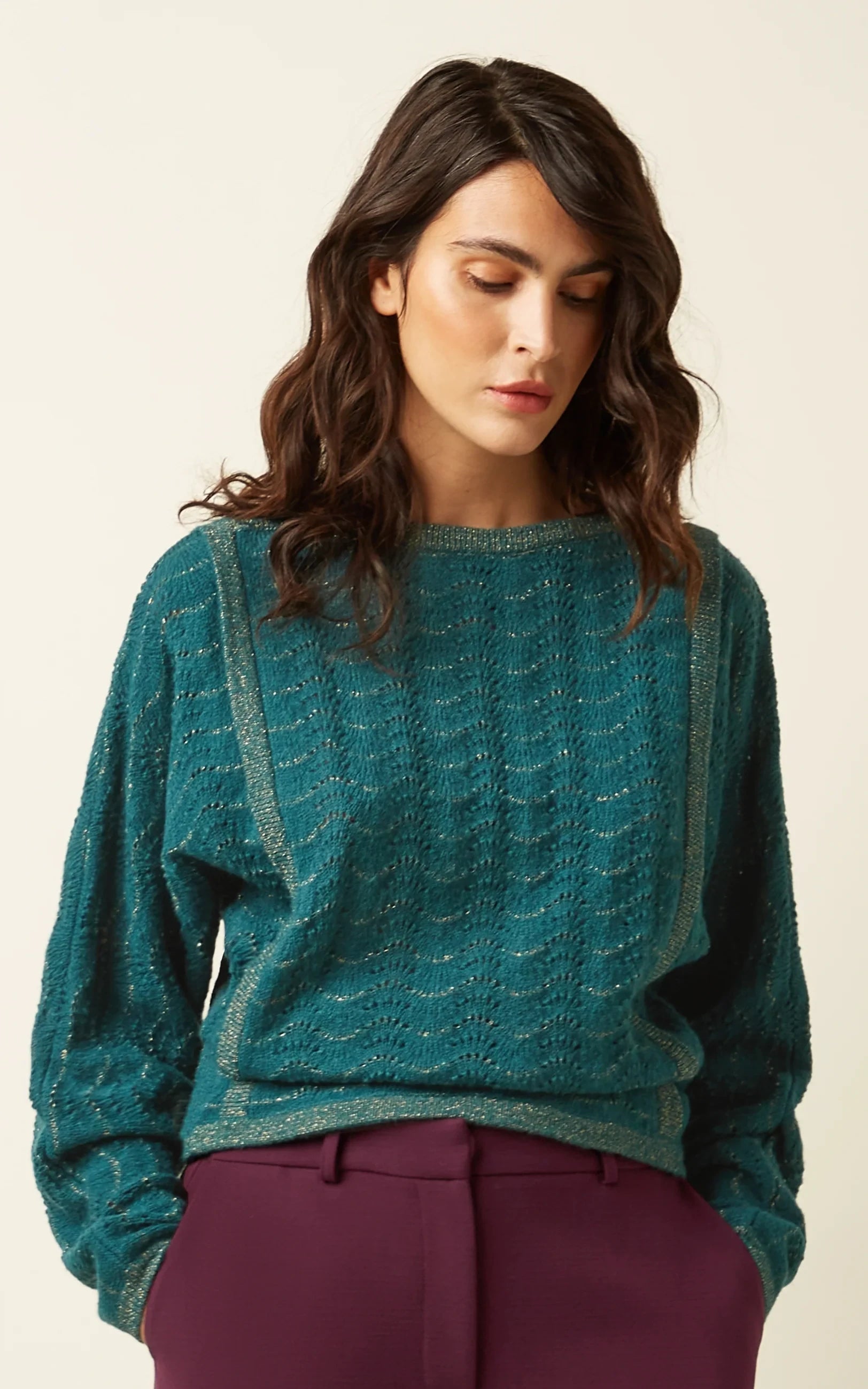 King Louie - Azzurra Knit Top Gisell Spruced Green