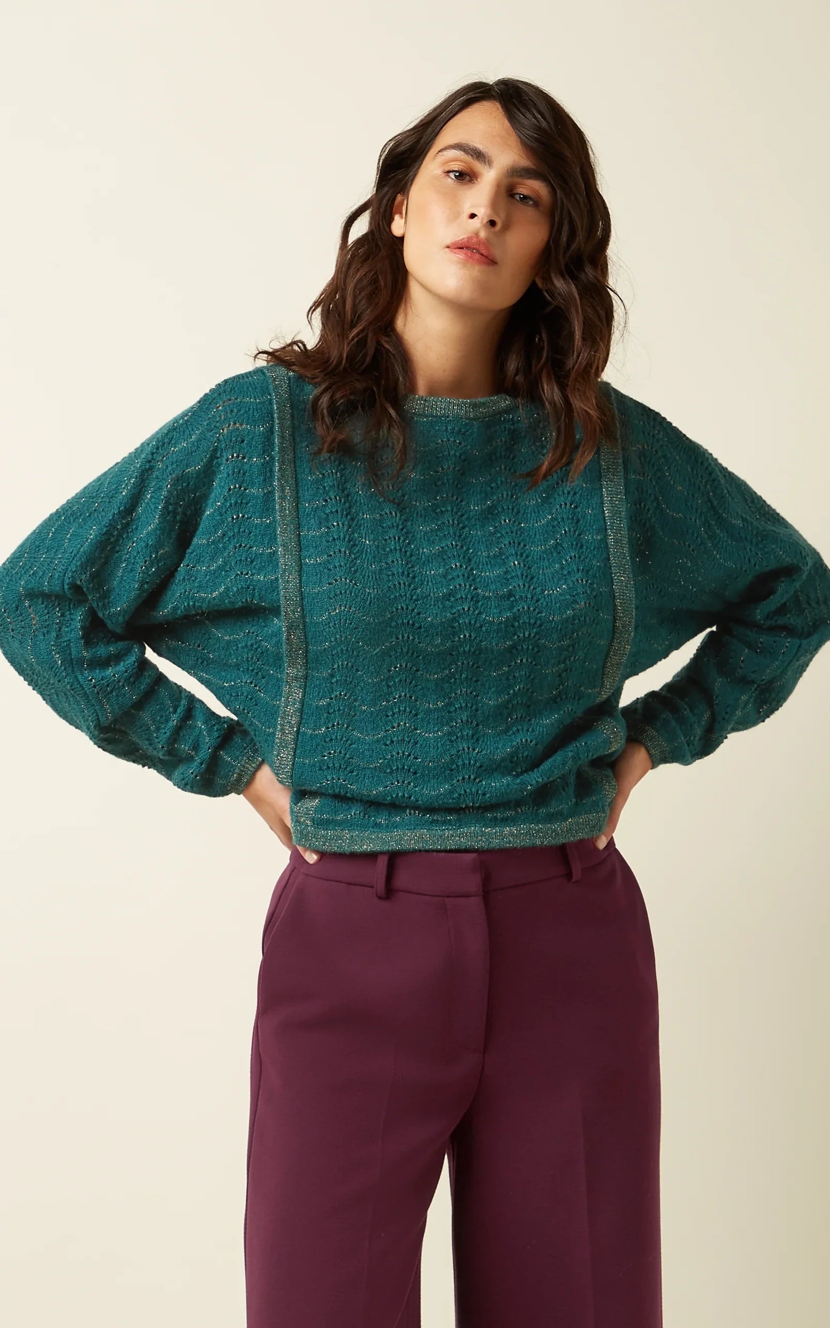 King Louie - Azzurra Knit Top Gisell Spruced Green