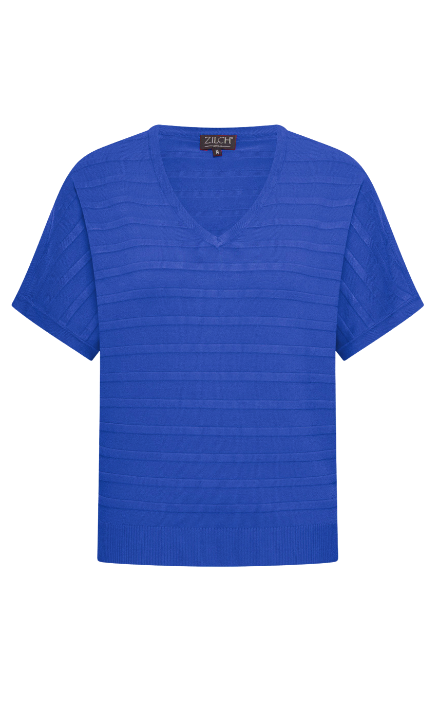 Top Rib Knit Dazzling Blue