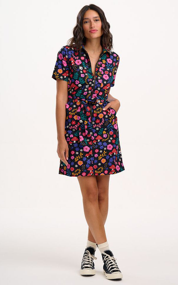 Sugarhill Brighton - Tasha Mini Dress Multi Toadstool Floral