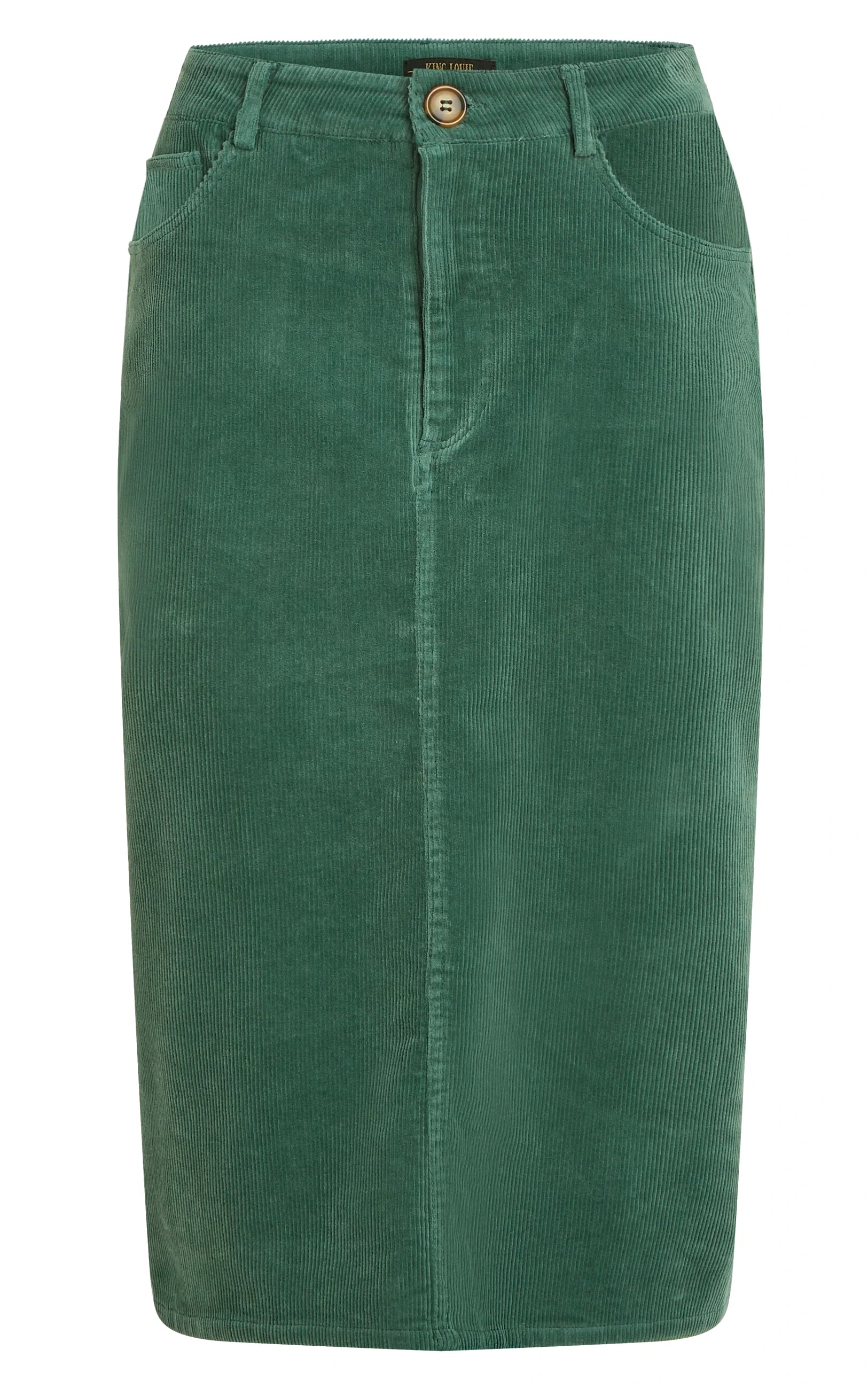 King Louie - Prisca Skirt Corduroy Matcha Green