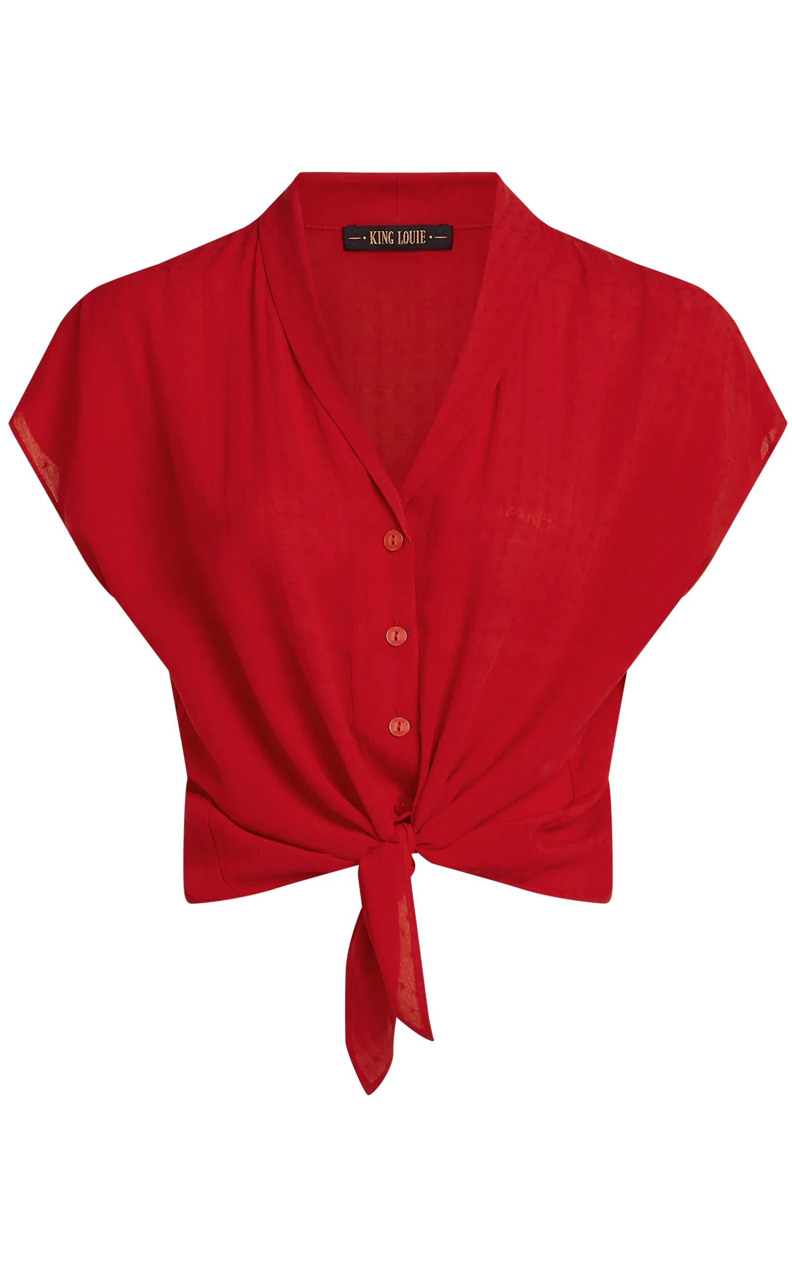 King Louie - Keeva Blouse Tortoise Chili Red