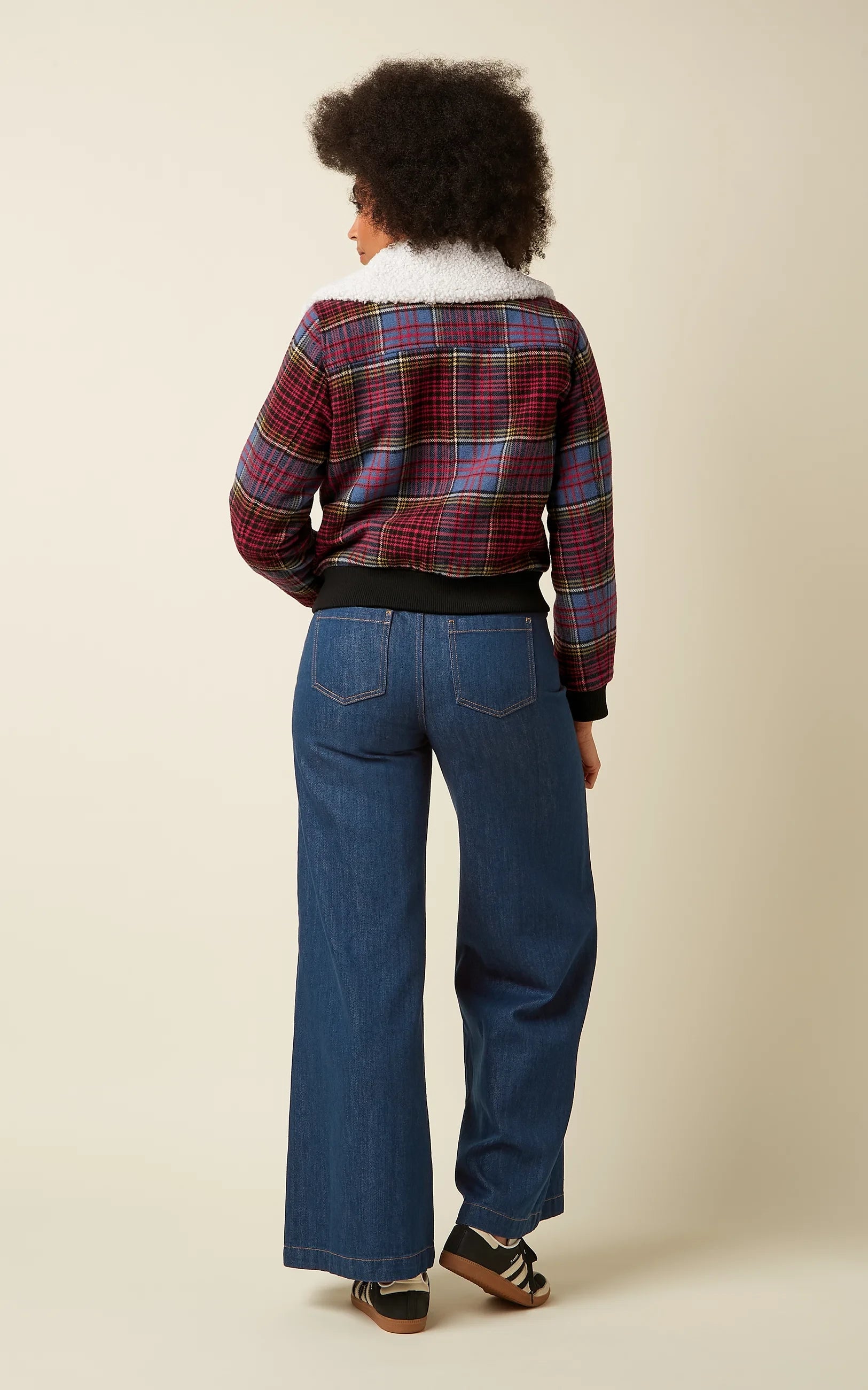 King Louie - Arizona Jacket Banda Check Horizon Blue