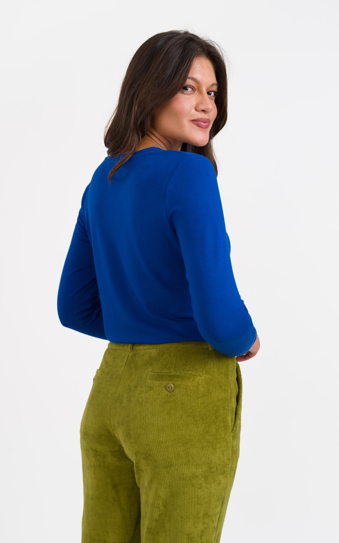 Lalamour - Vera Top LS Jersey Plain True Blue