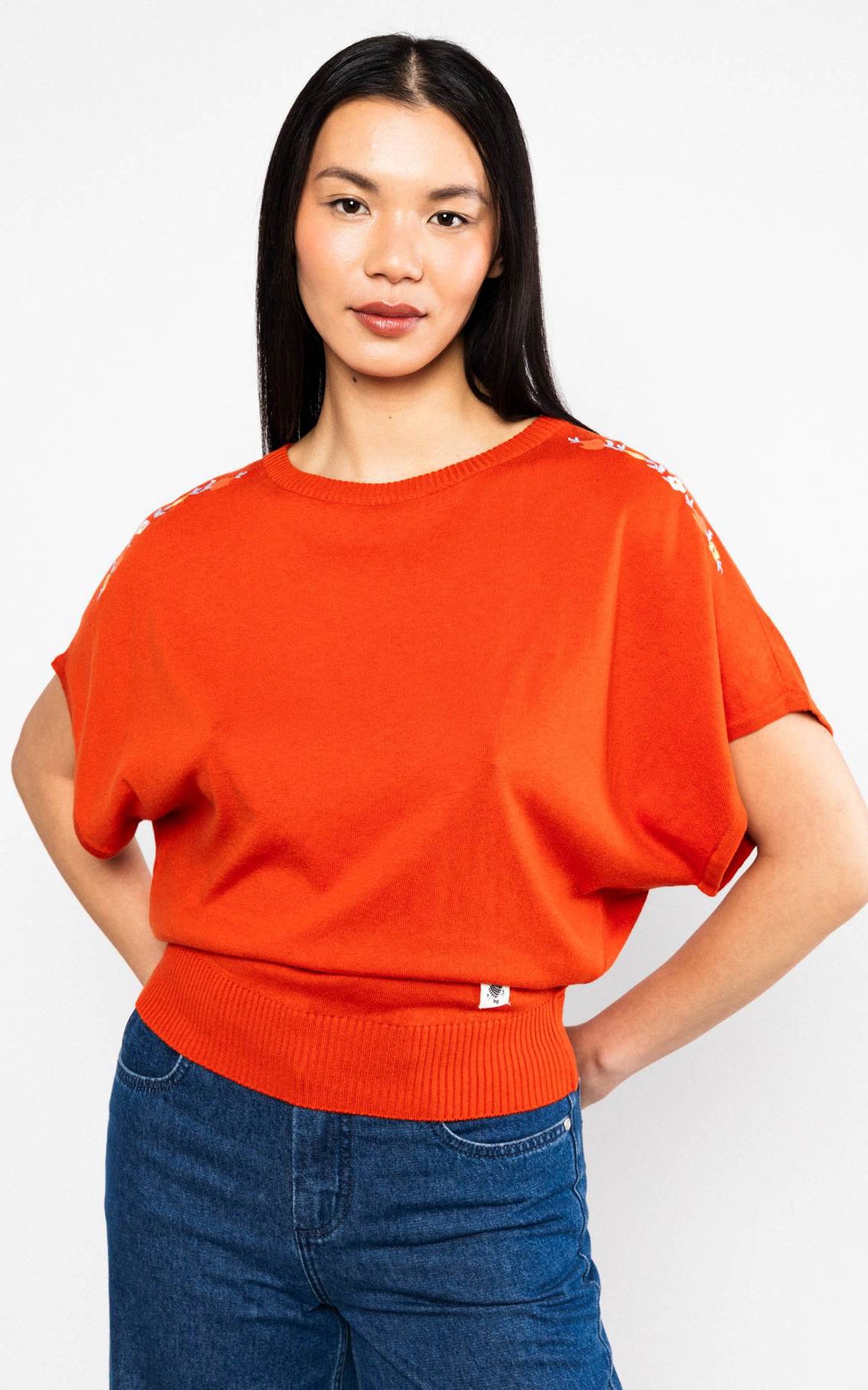 Blutsgeschwister - Knitted Top Picnic Friend Dream In Red Knit