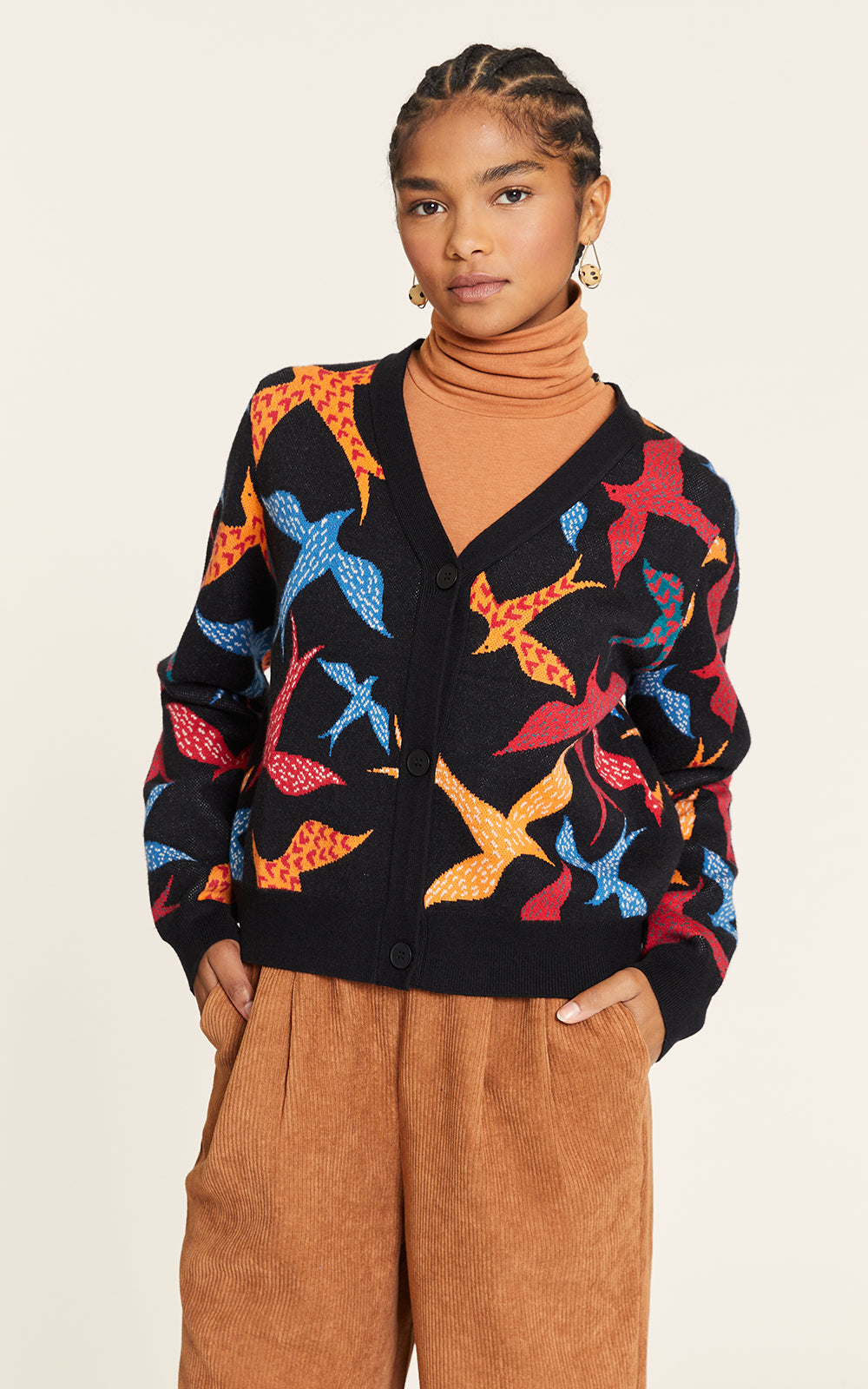 Pepaloves - Buttoned Birds Cardigan