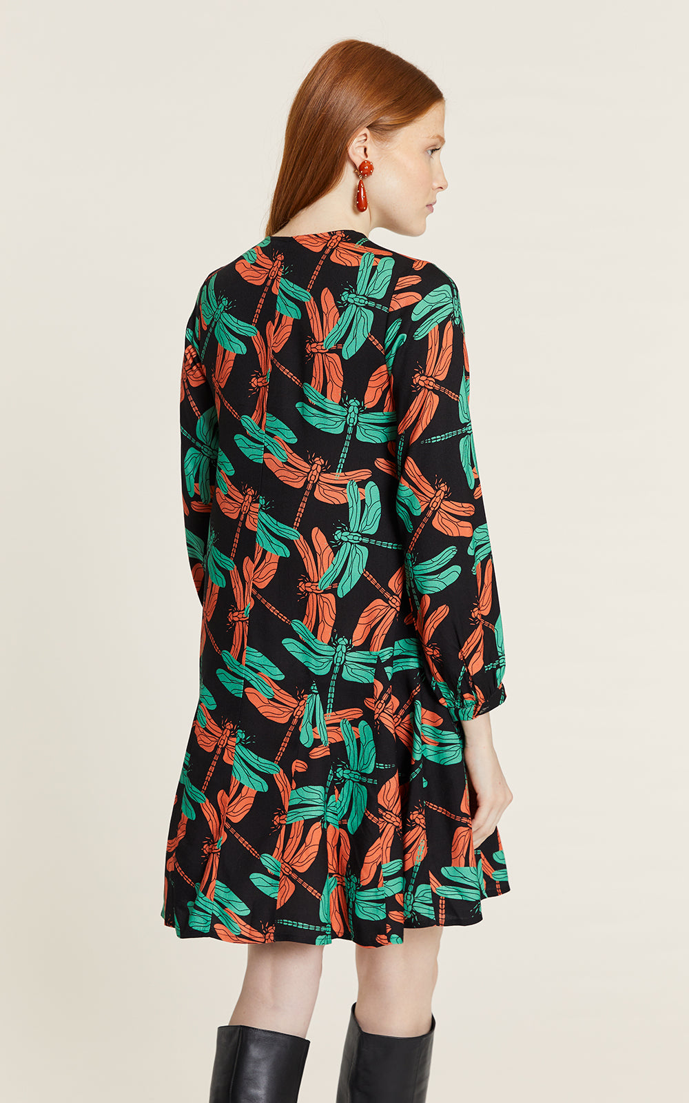 Pepaloves - Dragonflies Short Flare Dress