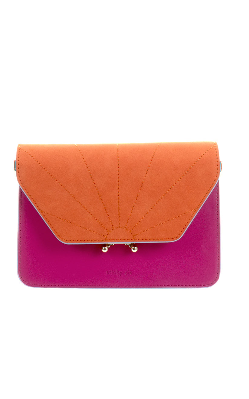 Shoulder Bag Il Sole Positano Purple + Arancia Orange