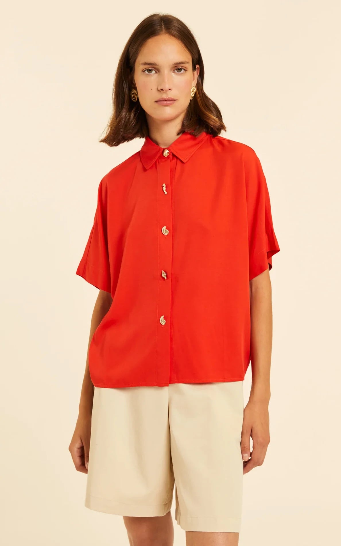 Pepaloves - Red Short Sleeved Shirt