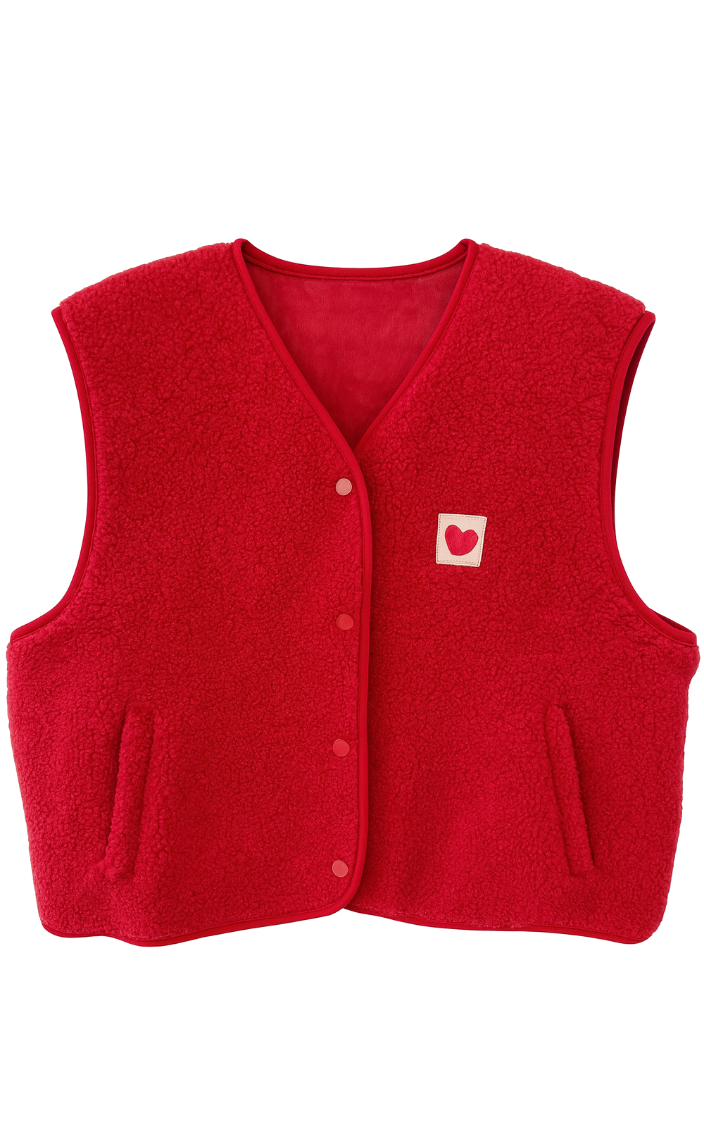 Red Teddy Vest Heart