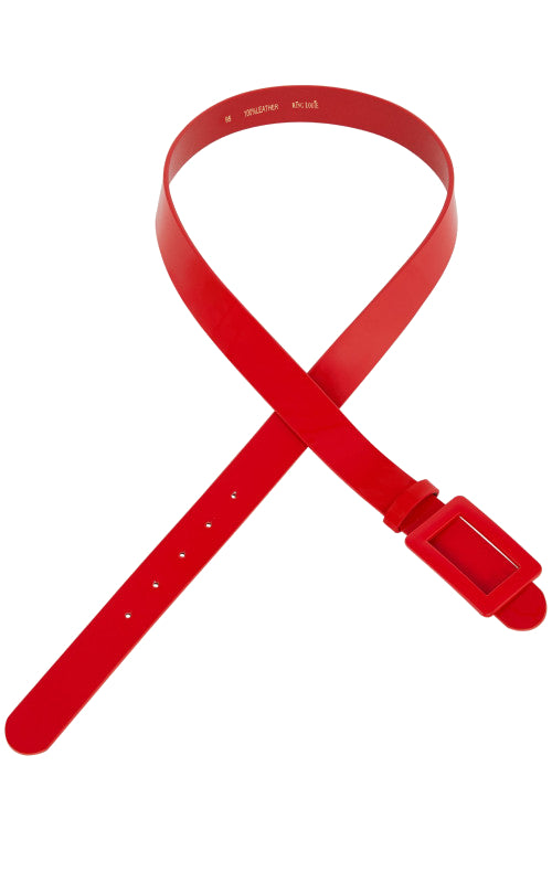 Patent Belt Red
