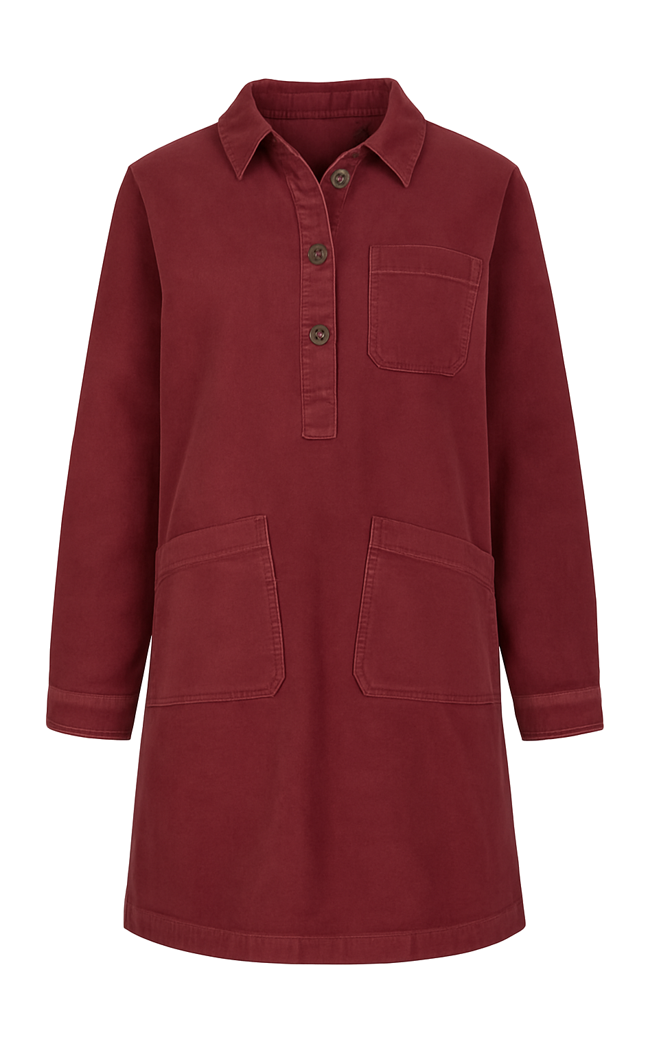 Kilky - Burgundy Shirt Dress