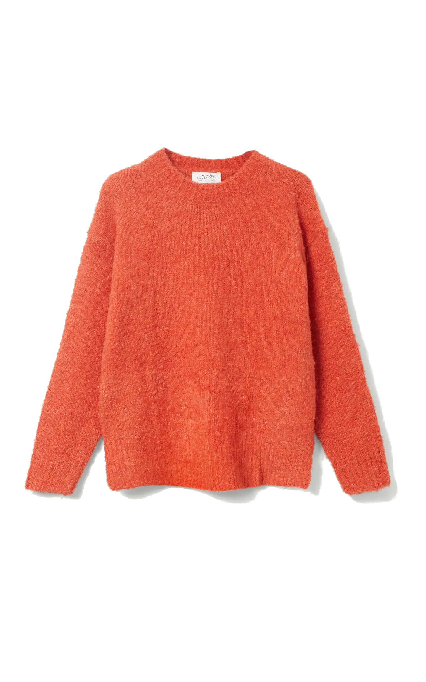 Compania Fantastica - Orange Fluffy Knit Sweater