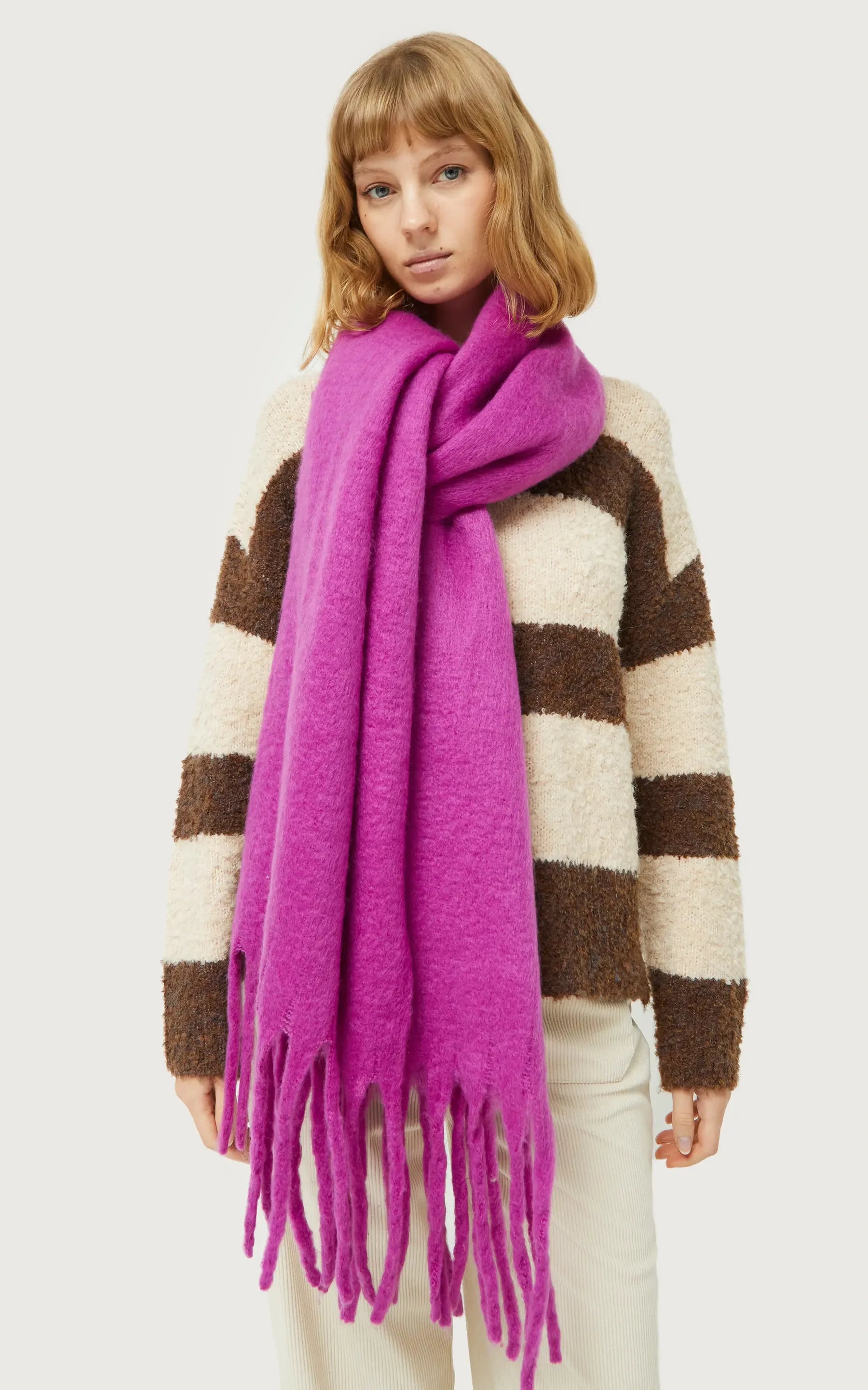 Compania Fantastica - Long Scarf Fuchsia