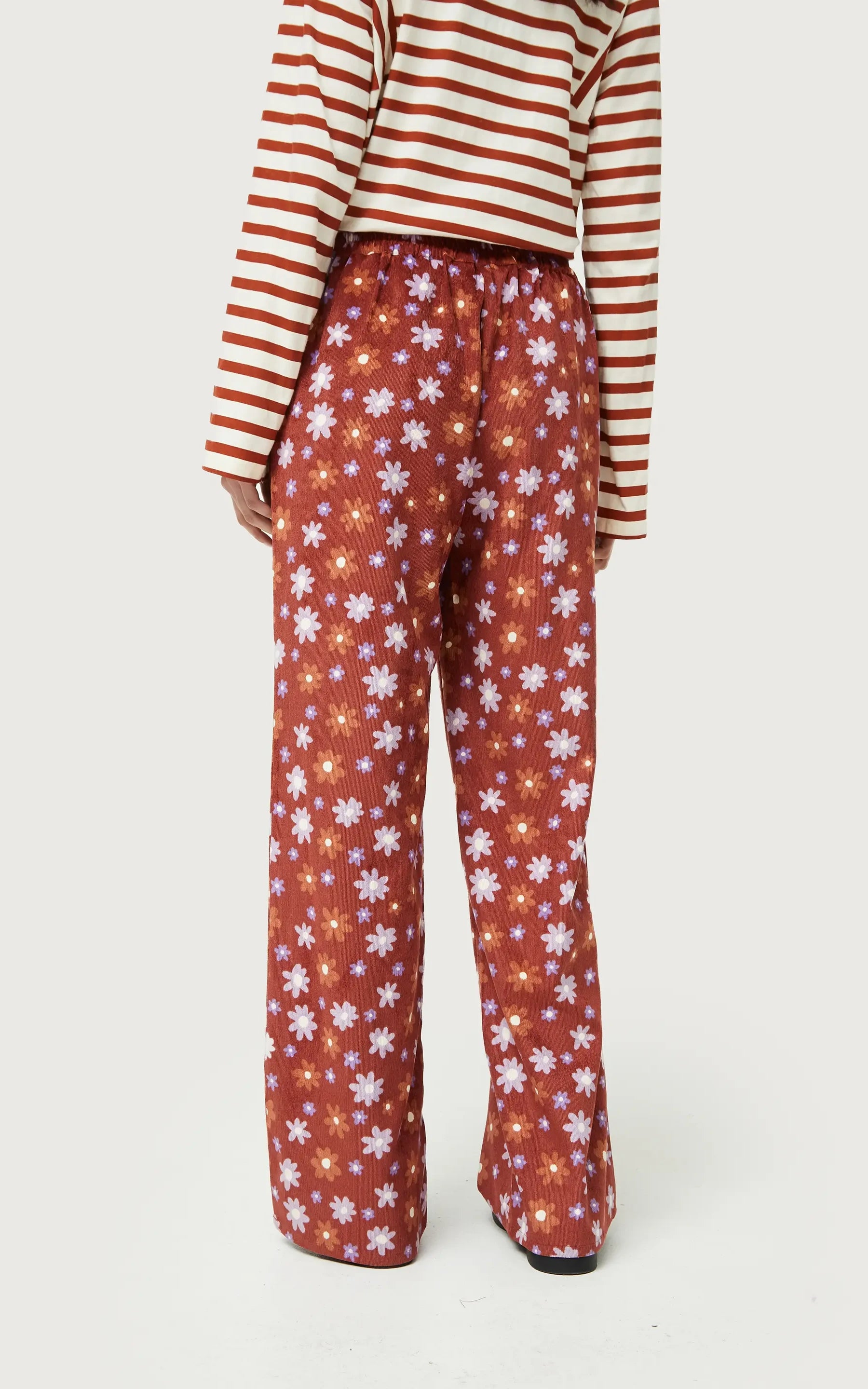 Compania Fantastica - Montana Floral Print Corduroy Pants