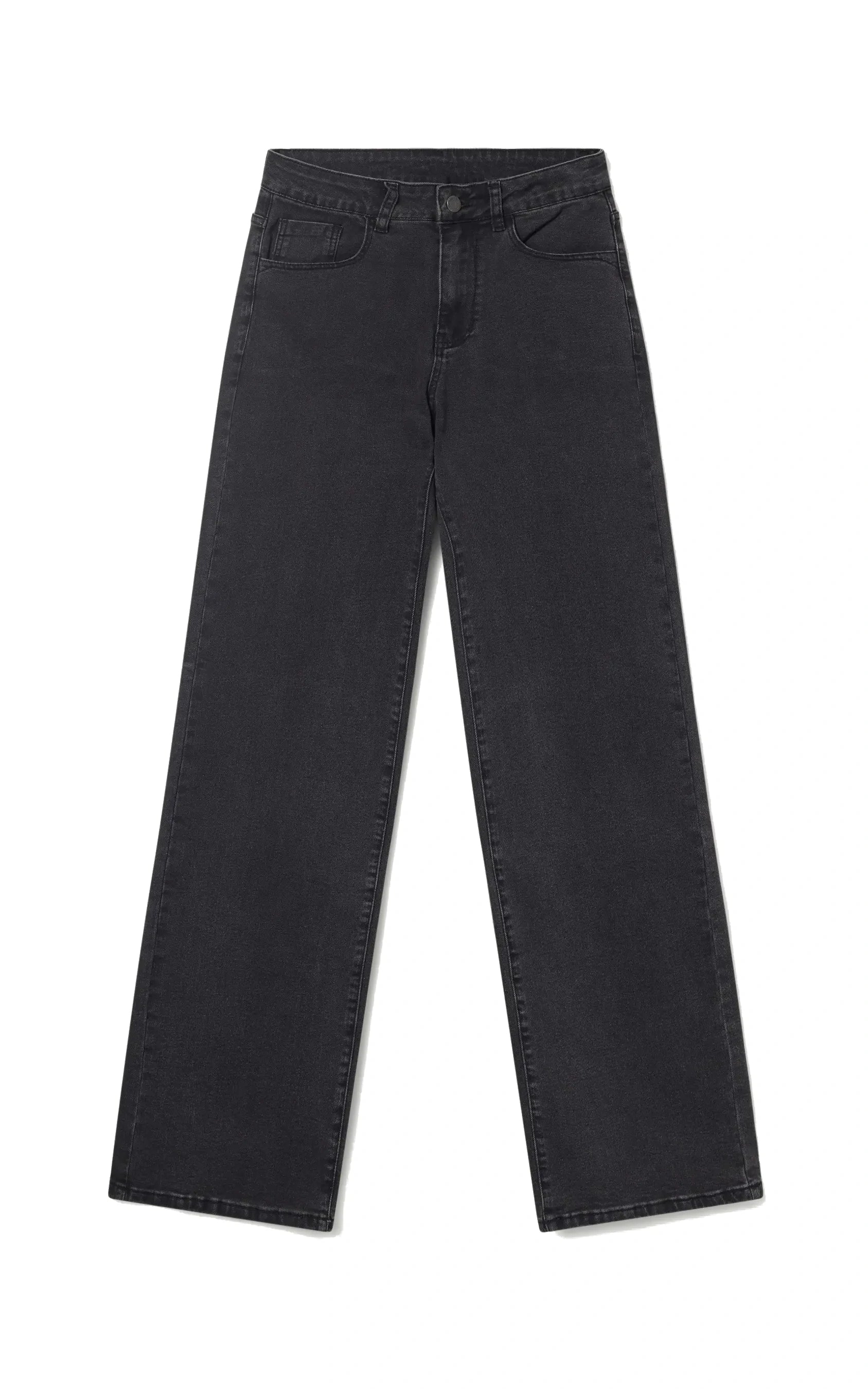 Compania Fantastica - Washed Black Long Straight Jeans