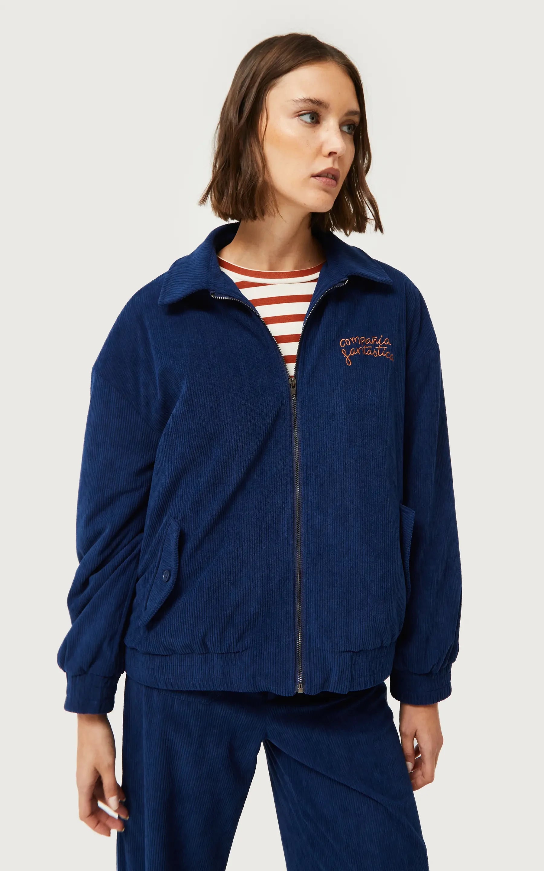 Compania Fantastica - Blue Corduroy Bomber